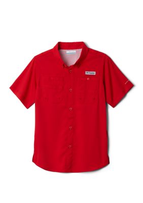 Columbia PFG Fishing Shirt Boys 3T Vented Red