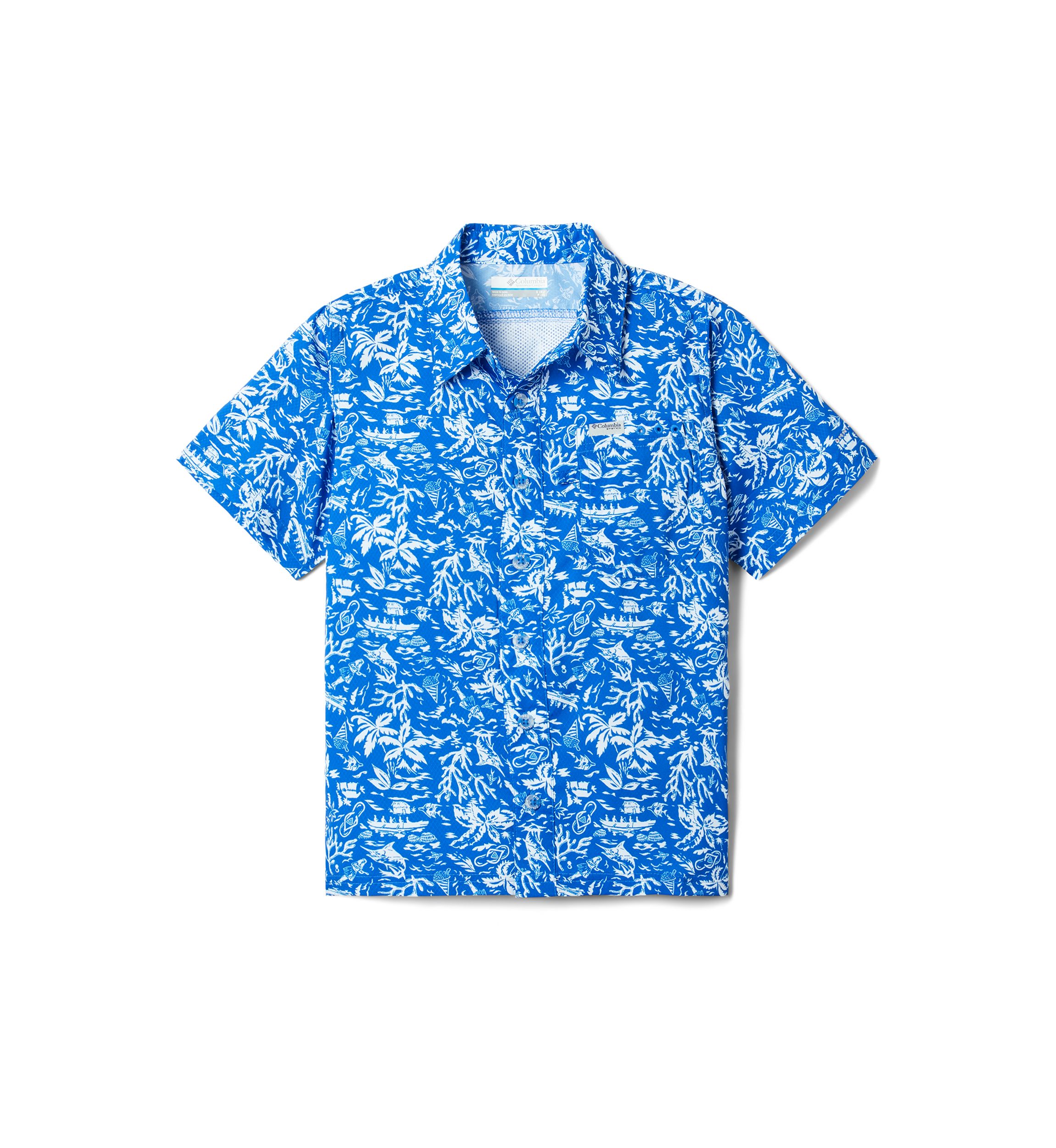 Boys 6-7 Super Slack Tide™ Short Sleeve Camp Shirt
