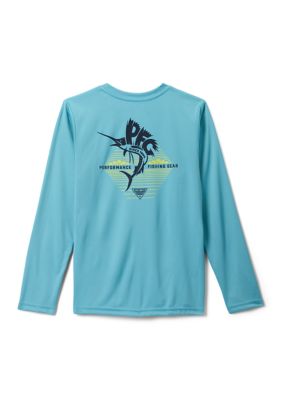 Columbia Boys 8-20 PFGâ¢ Horizon Line Long Sleeve Graphic T-Shirt