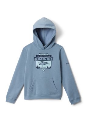 Columbia Boys 8-20 PFGâ¢ Hot Mark Hoodie, Blue, Small