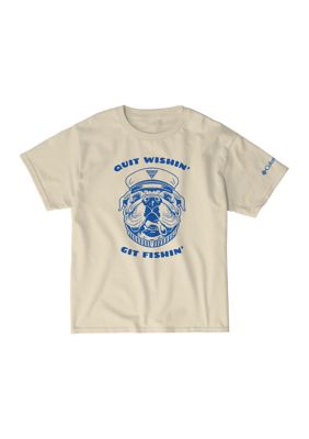 Columbia Boys 8-20 Shark PFG Graphic T-Shirt, XL