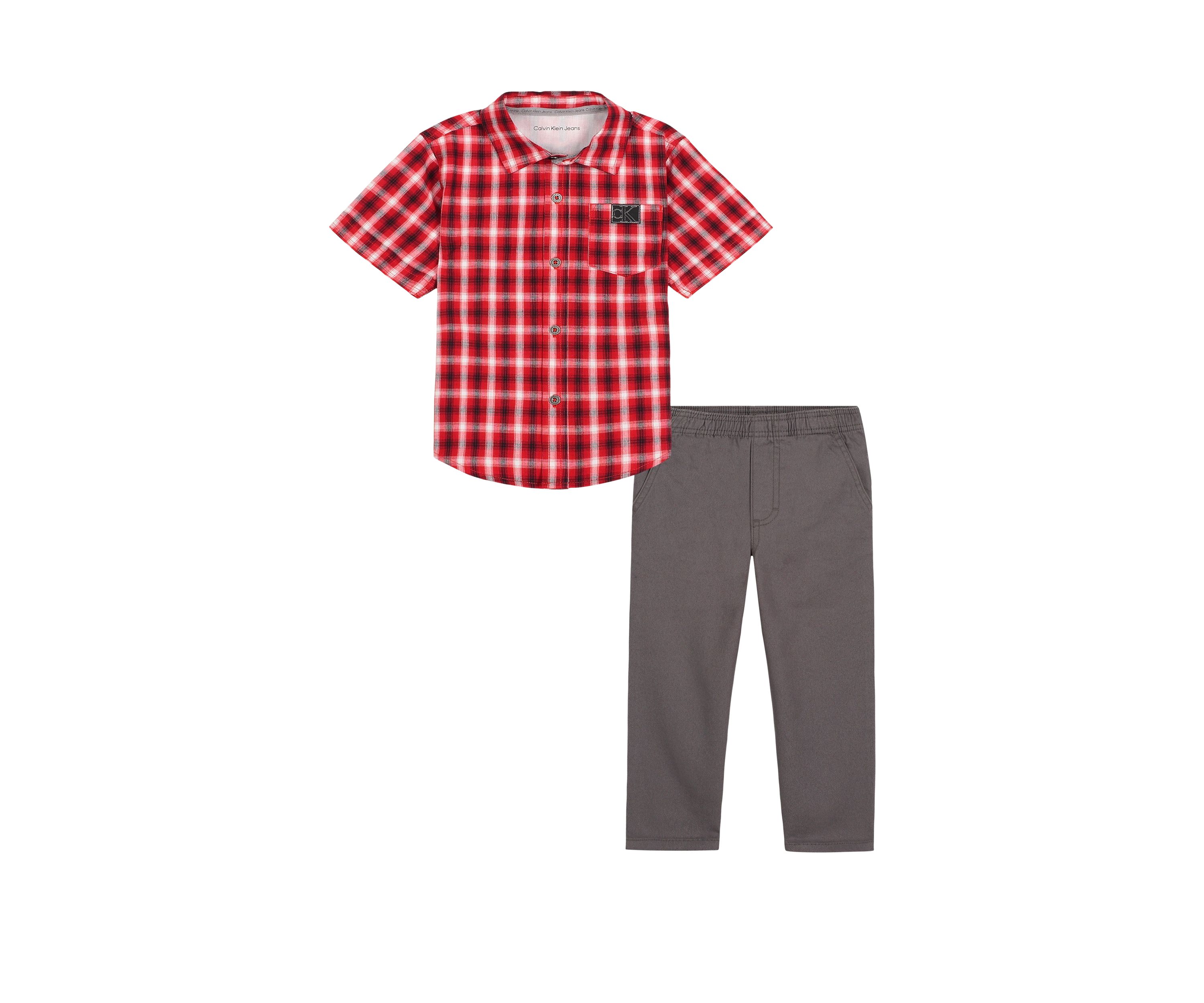 Boys 4-7 Woven Shirt Set