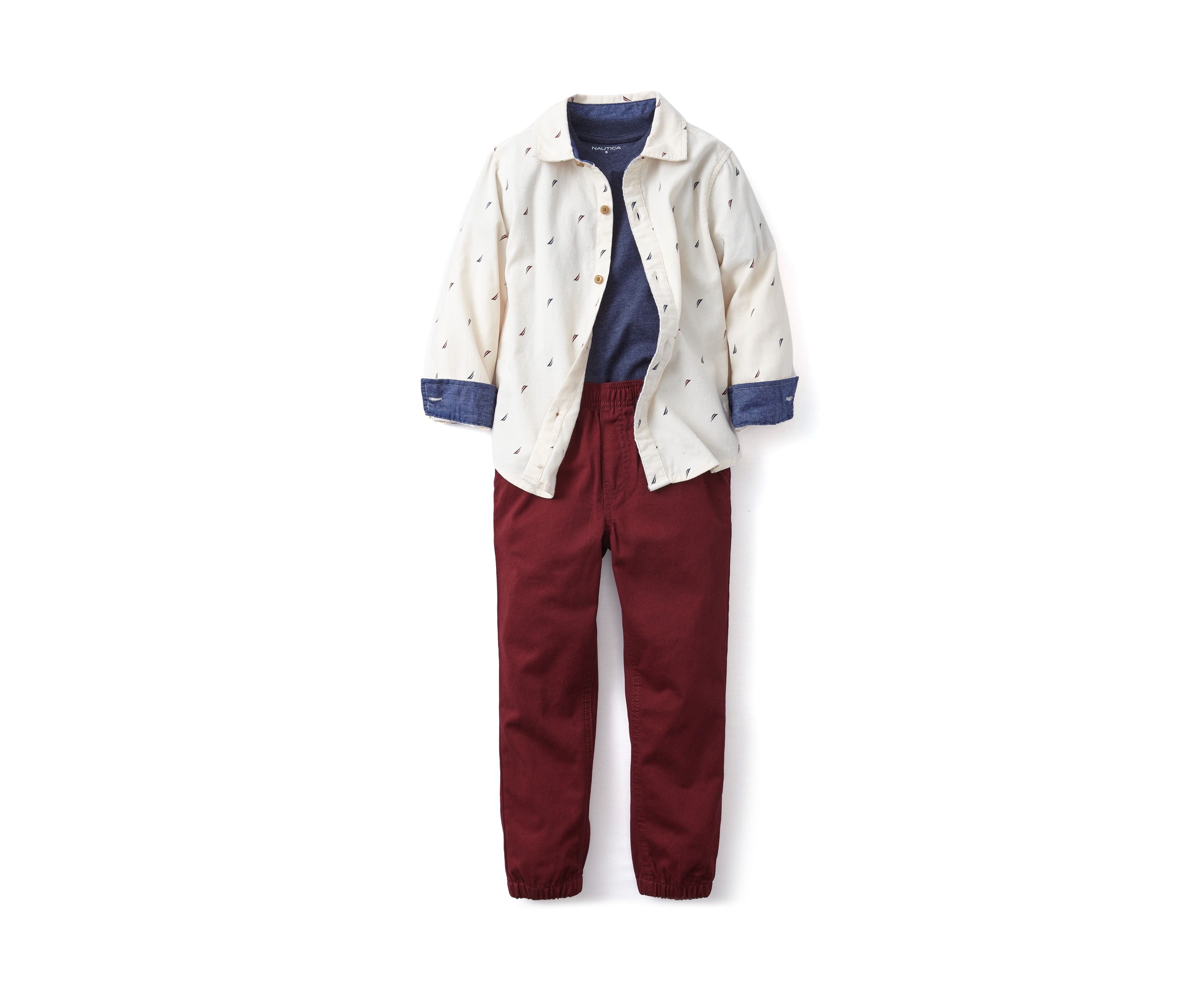 Boys 4-7 3 Piece Woven Jogger Set