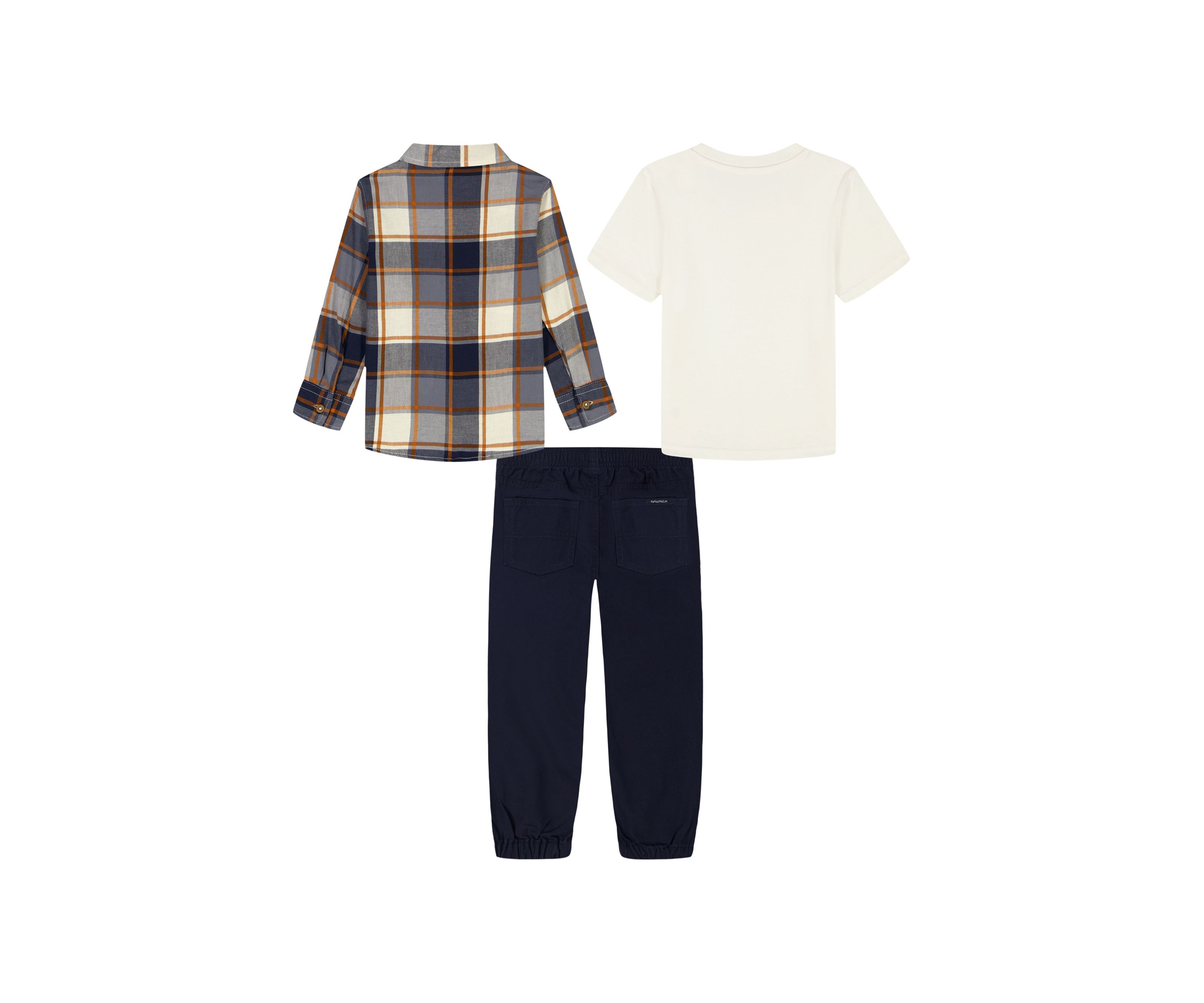 Boys 4-7 Flannel, T-Shirt, and Pants Set
