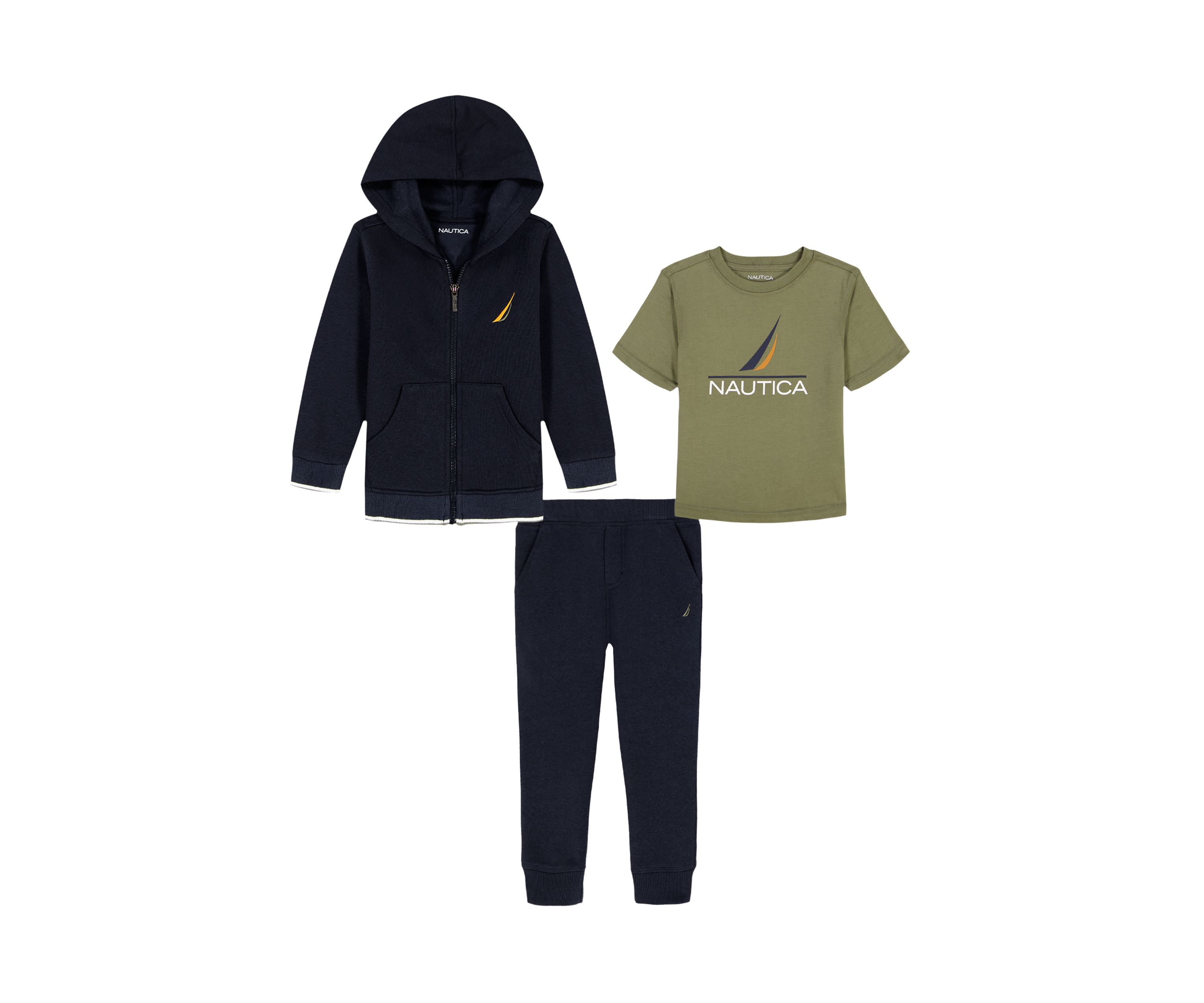 Boys 4-7 Full Zip Hoodie Set