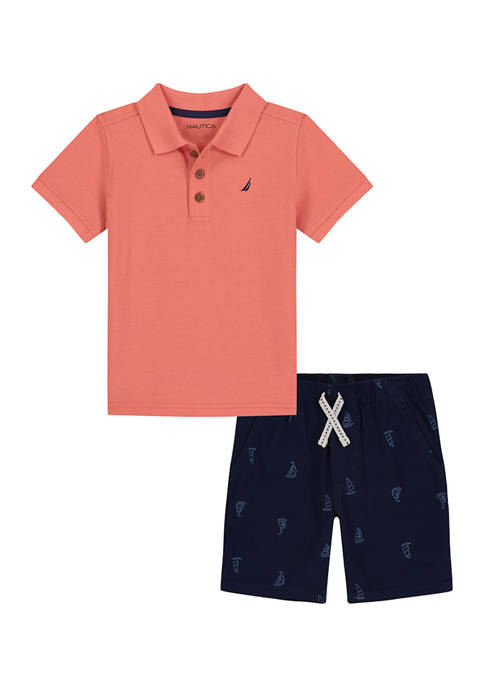 belk.com | Boys 4-7 Polo Shirt and Shorts Set