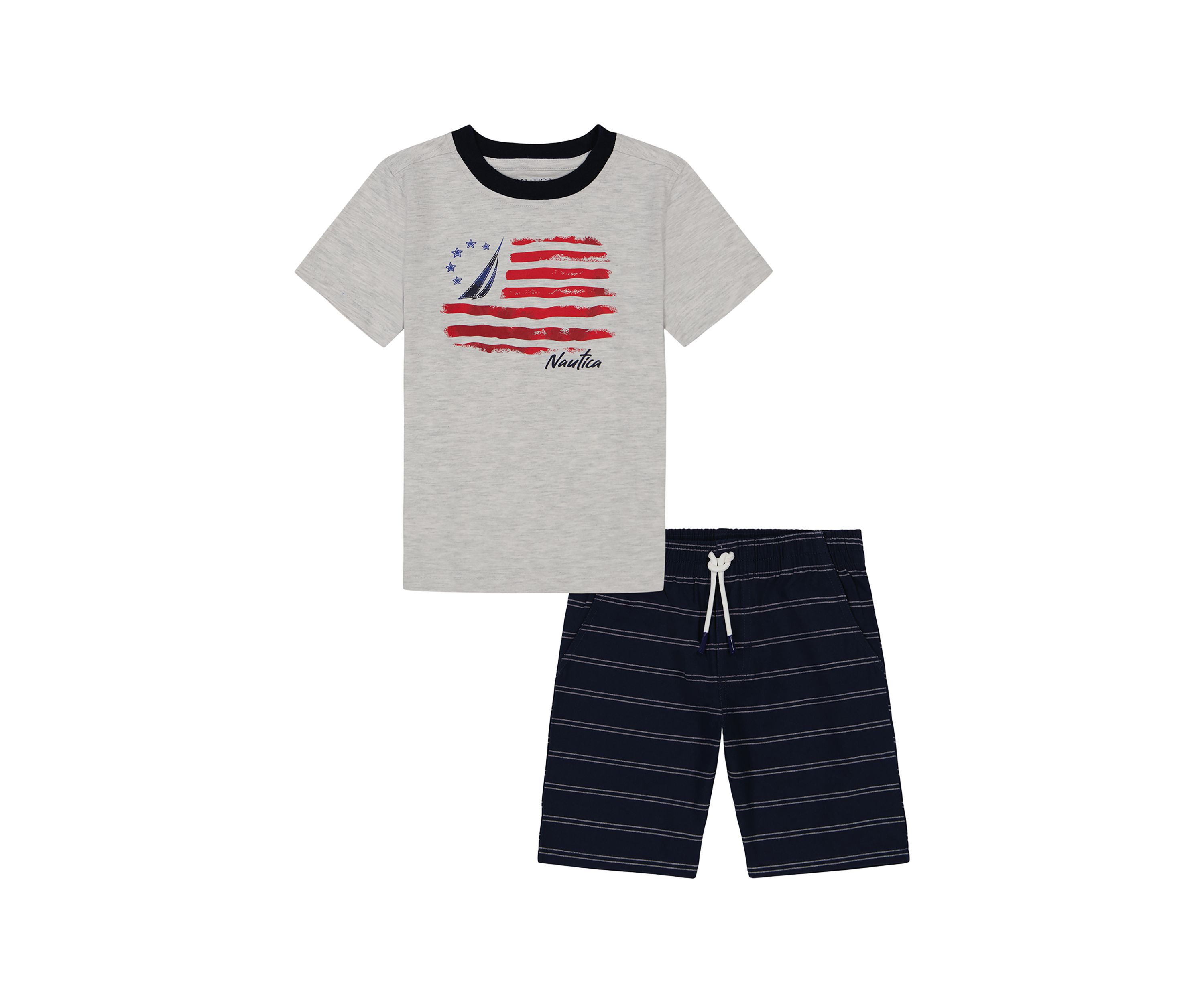 Boys 4-7 Americana Graphic T-Shirt and Printed Shorts Set