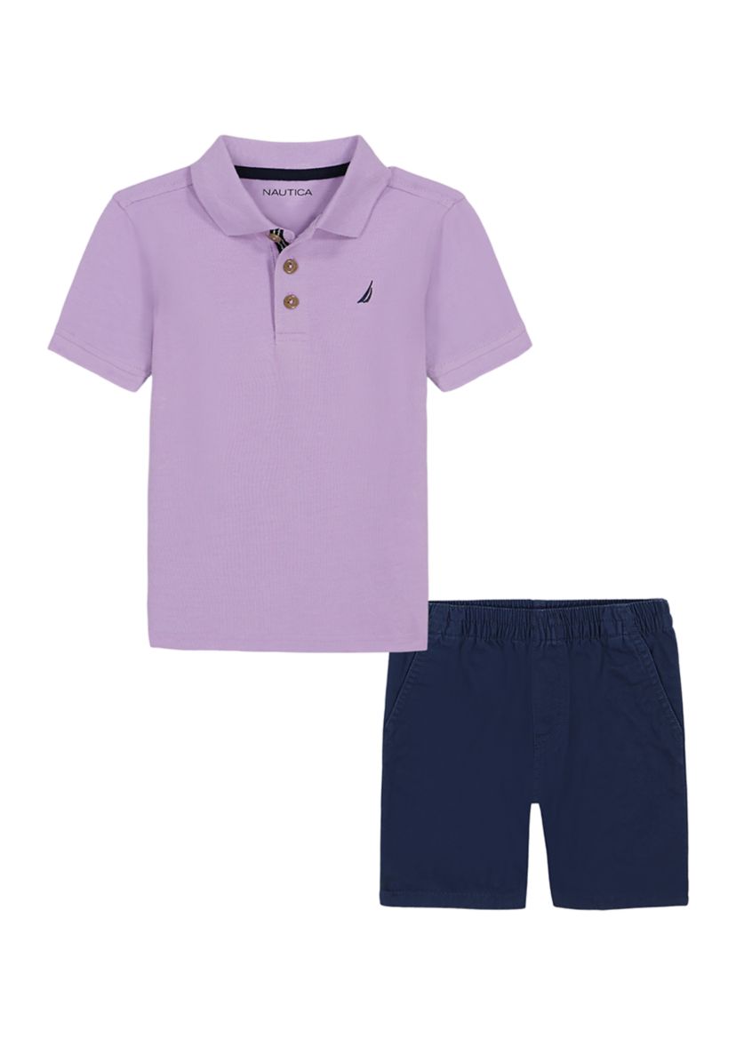 Boys 4-7 Polo Shirt and Shorts Set