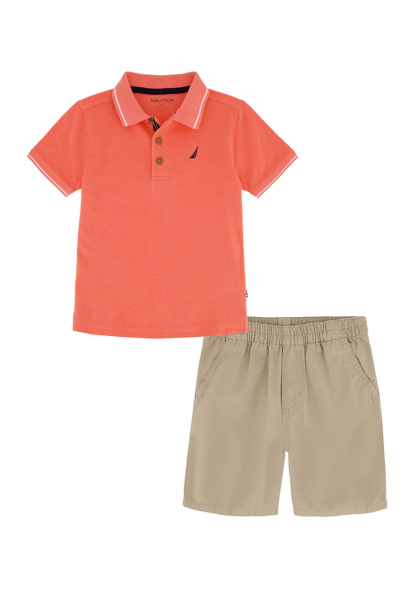 Boys 4-7 Polo Shirt and Shorts Set