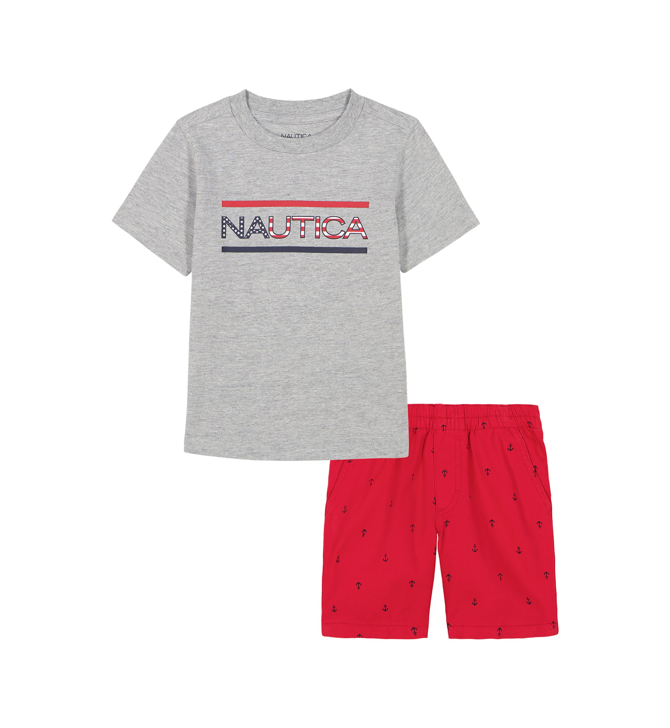 Boys 4-7 Graphic T-Shirt and Printed Shorts Set