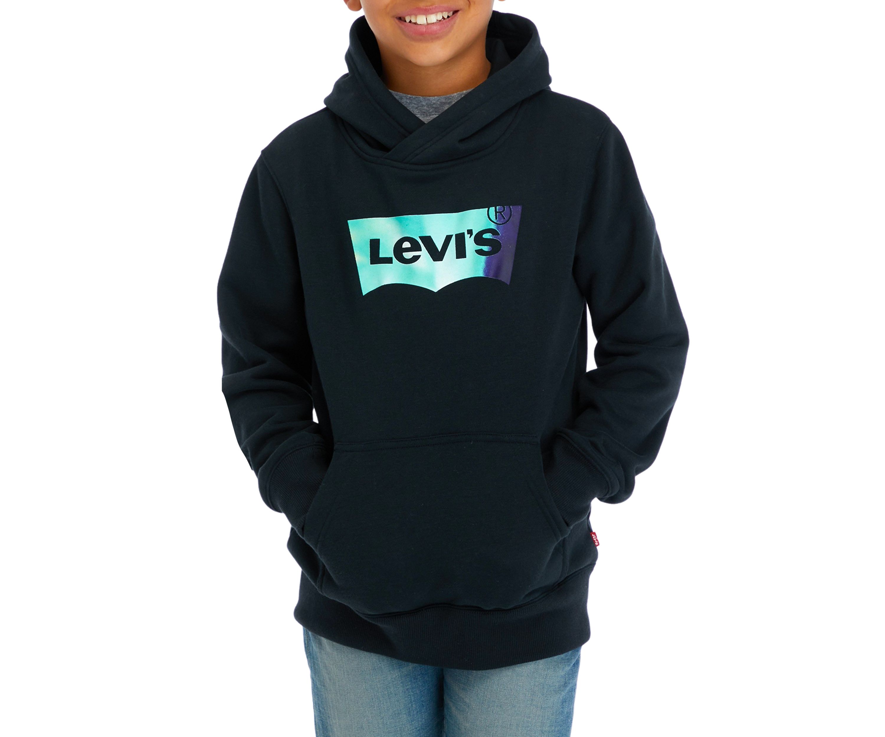 Boys 4-7 Batwing Fill Logo Hoodie 
