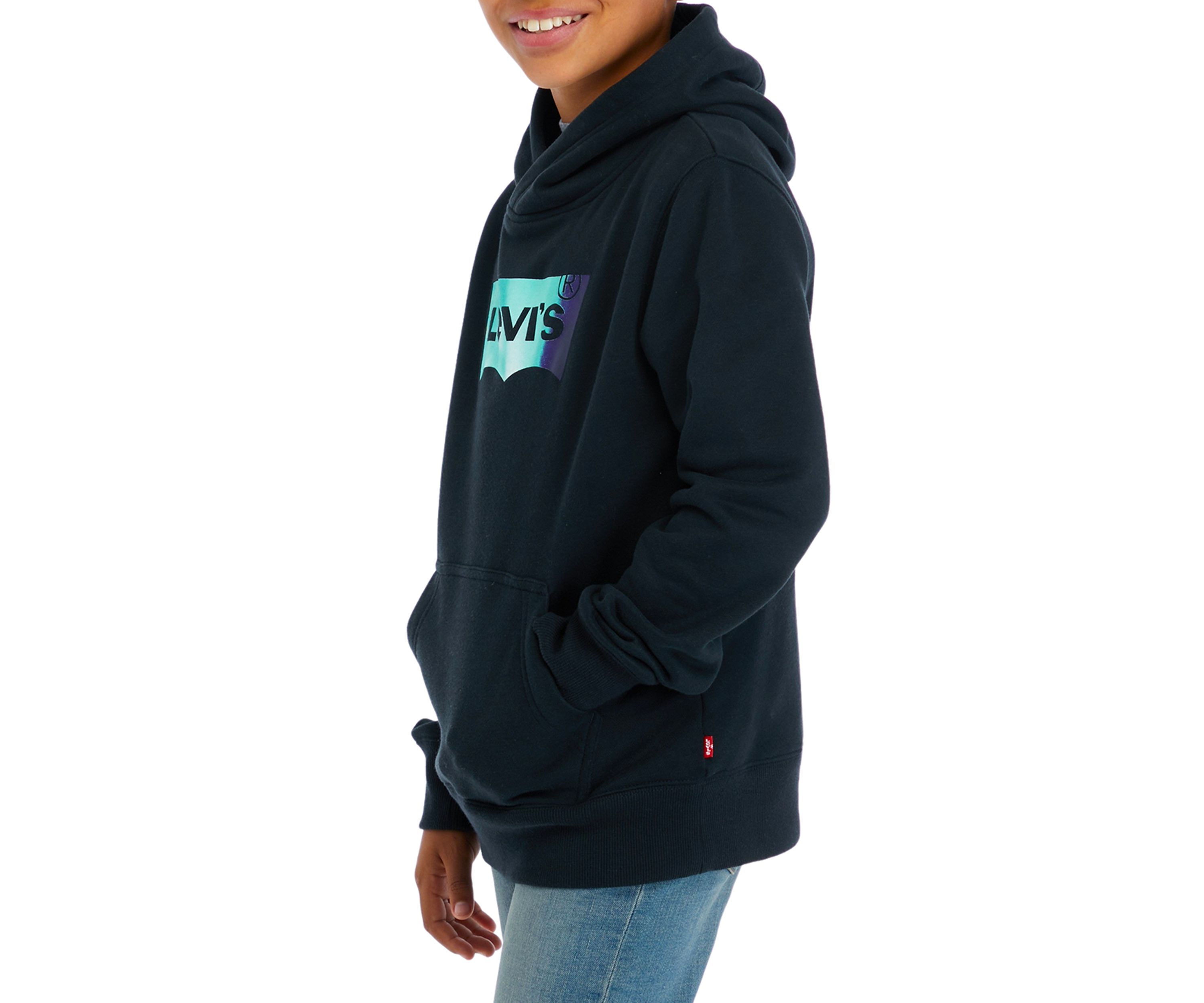 Boys 4-7 Batwing Fill Logo Hoodie 