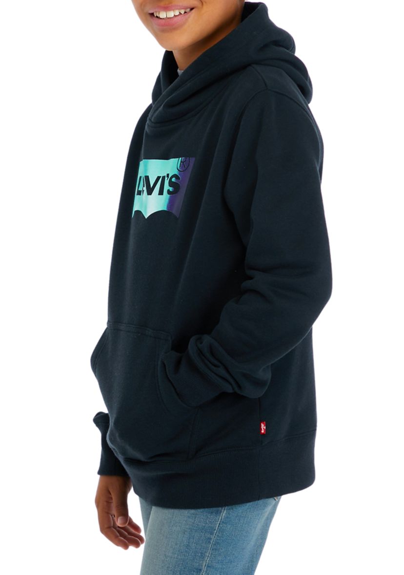 Boys 4-7 Batwing Fill Logo Hoodie 
