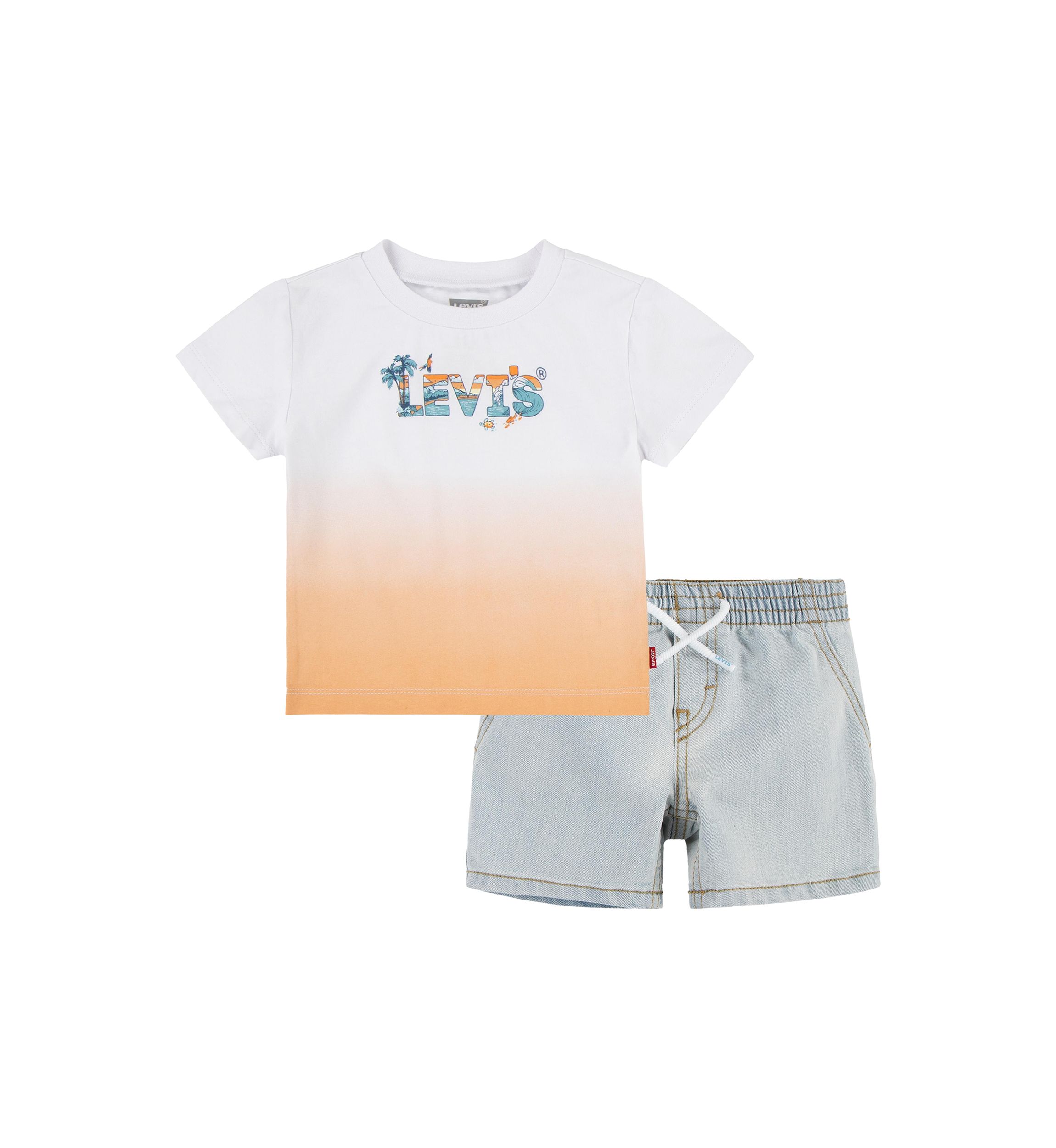 Boys 4-7 Beach Logo Graphic T-Shirt and Shorts Set
