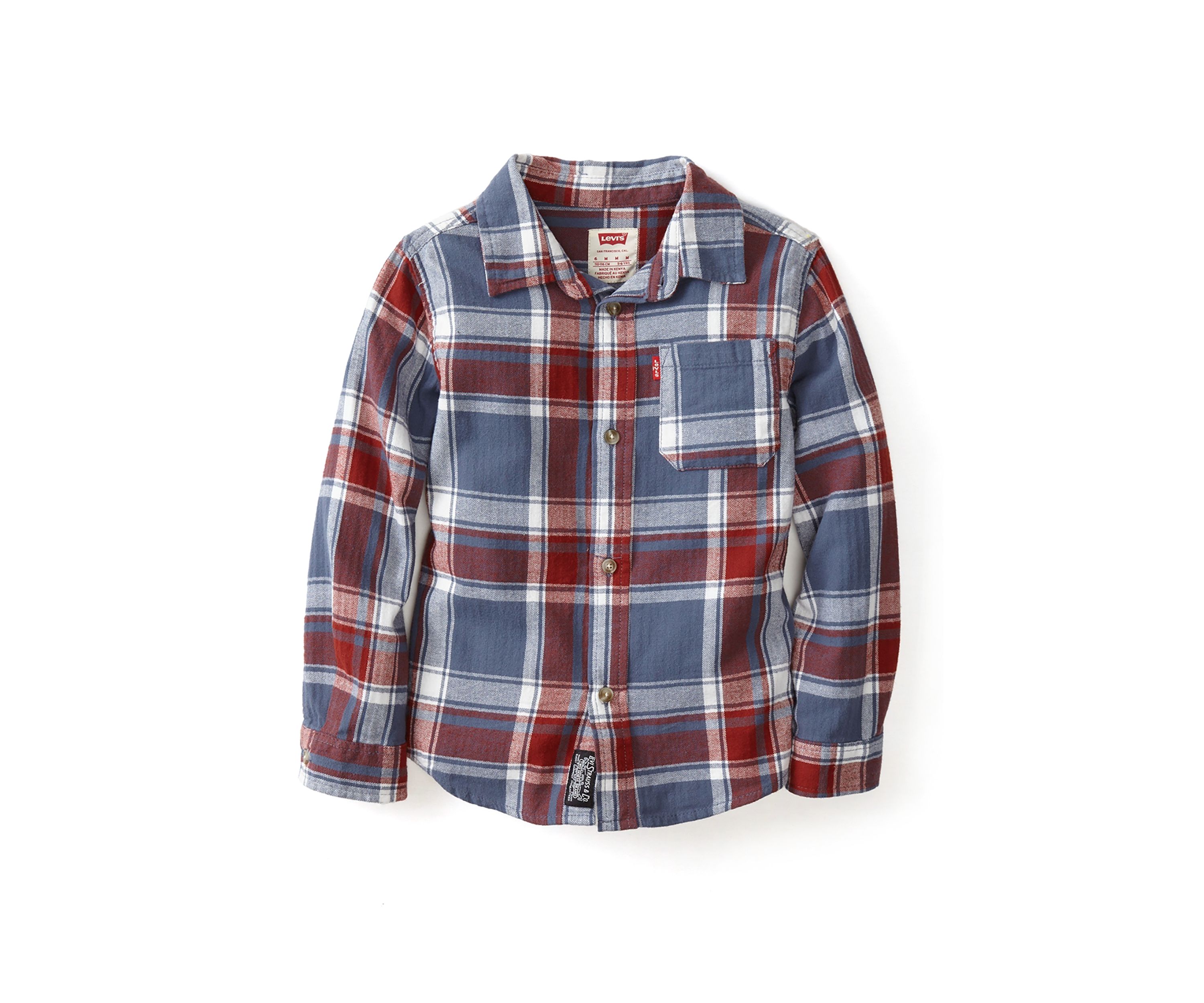 Boys 4-7 Long Sleeve Plaid Shirt