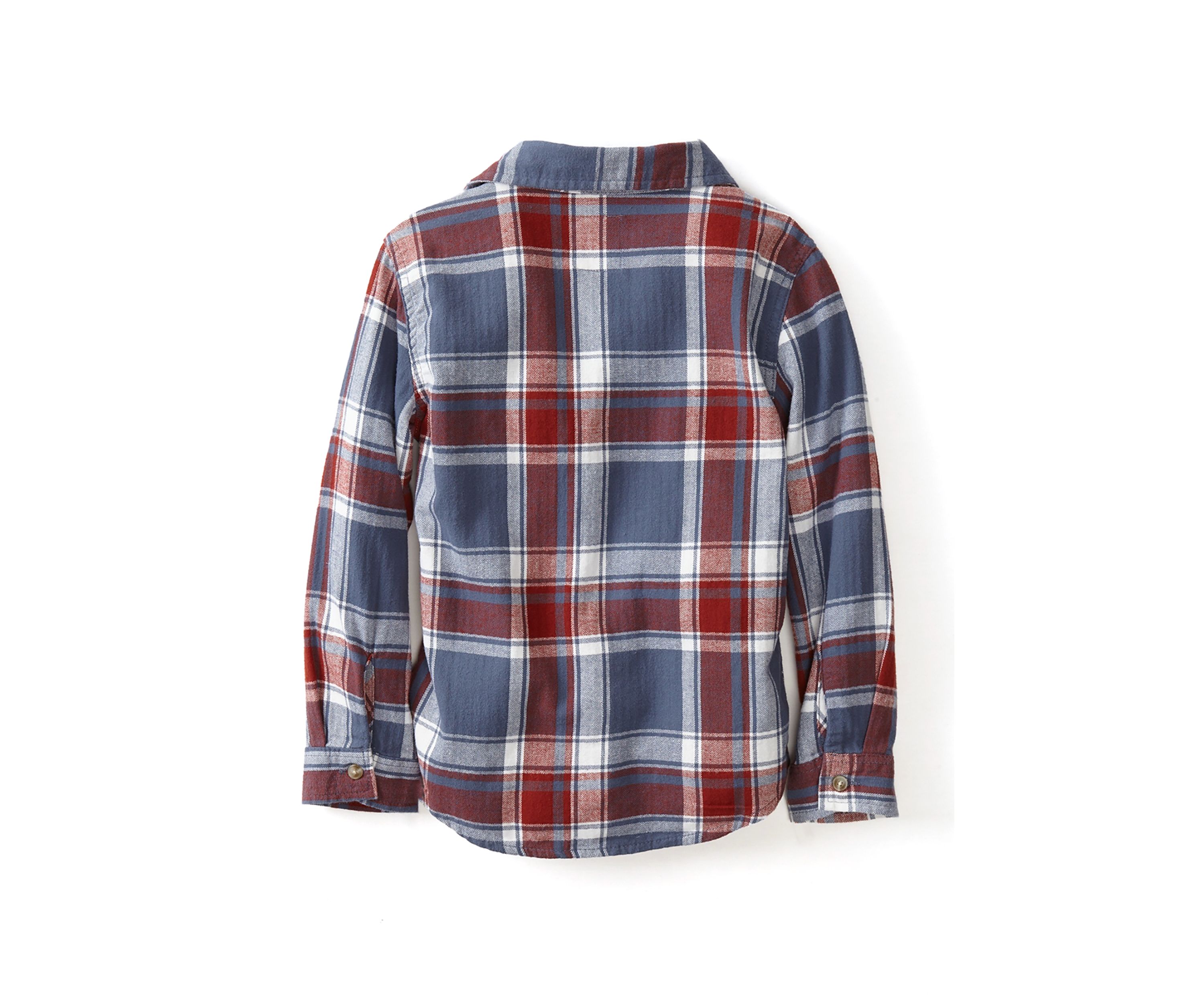 Boys 4-7 Long Sleeve Plaid Shirt