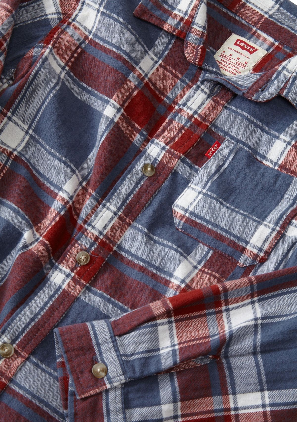 Boys 4-7 Long Sleeve Plaid Shirt