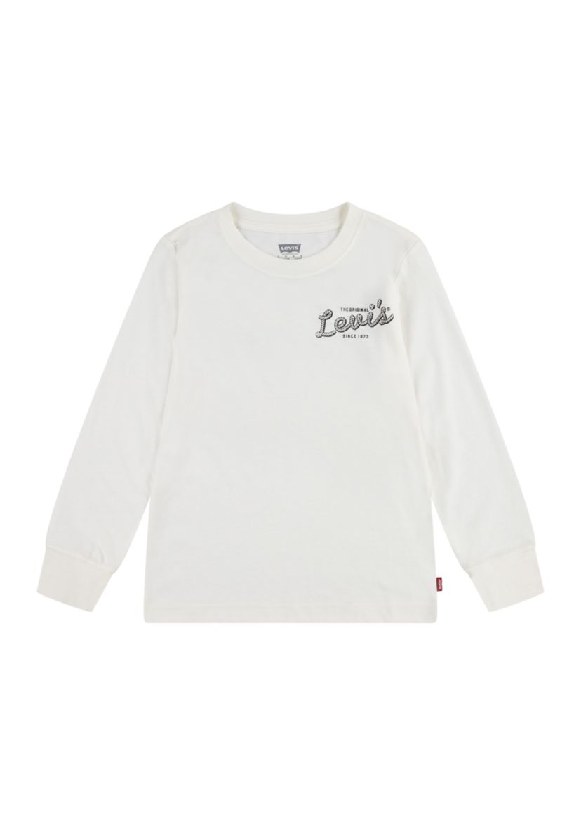 Boys 4-7 Long Sleeve Pizza Delivering Cowboy Graphic T-Shirt