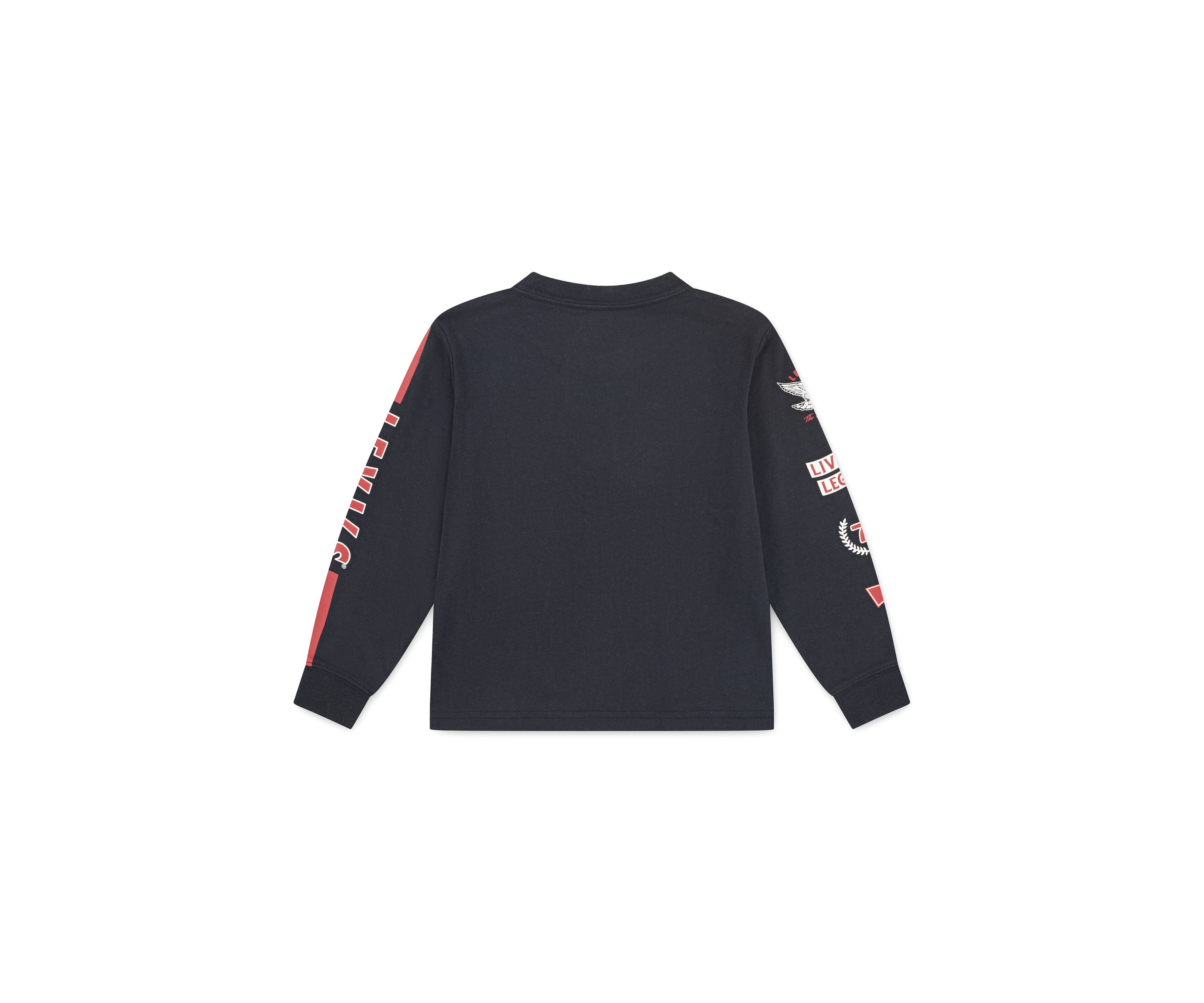 Boys 4-7 Racing Stripe Long Sleeve T-Shirt