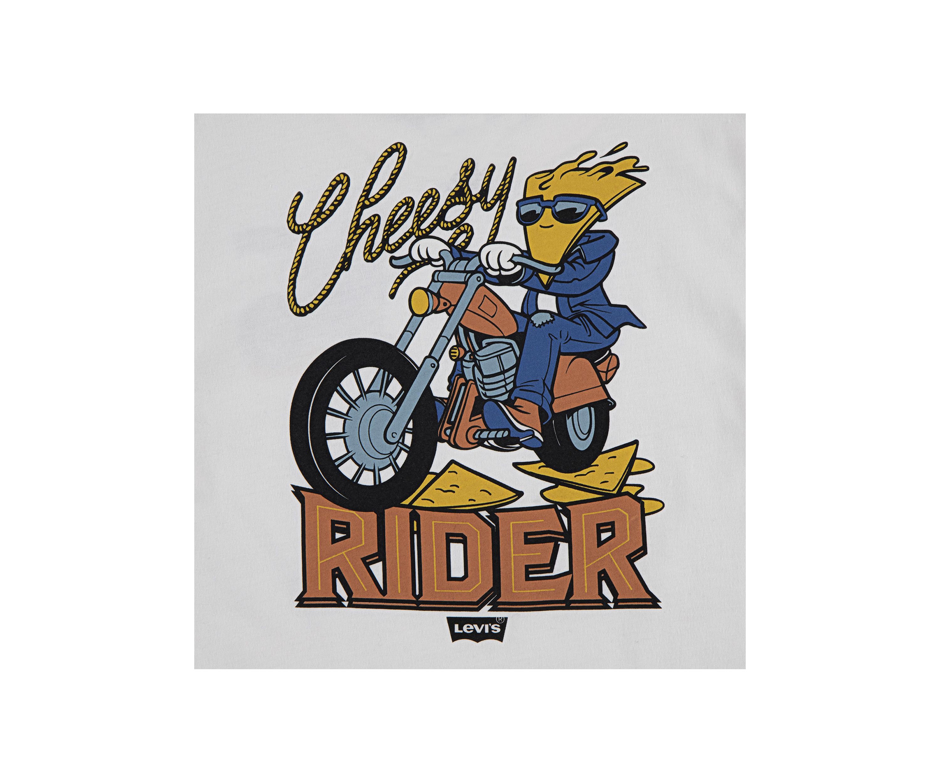 Boys 4-7 Cheesy Rider Short Sleeve Graphic T-Shirt