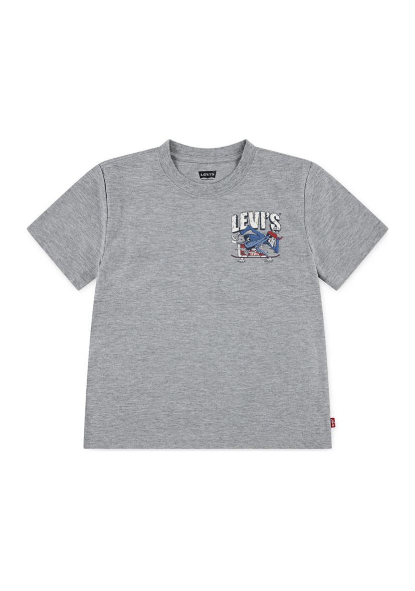 Boys 4-7 Skateboarding Skeleton Graphic T-Shirt 