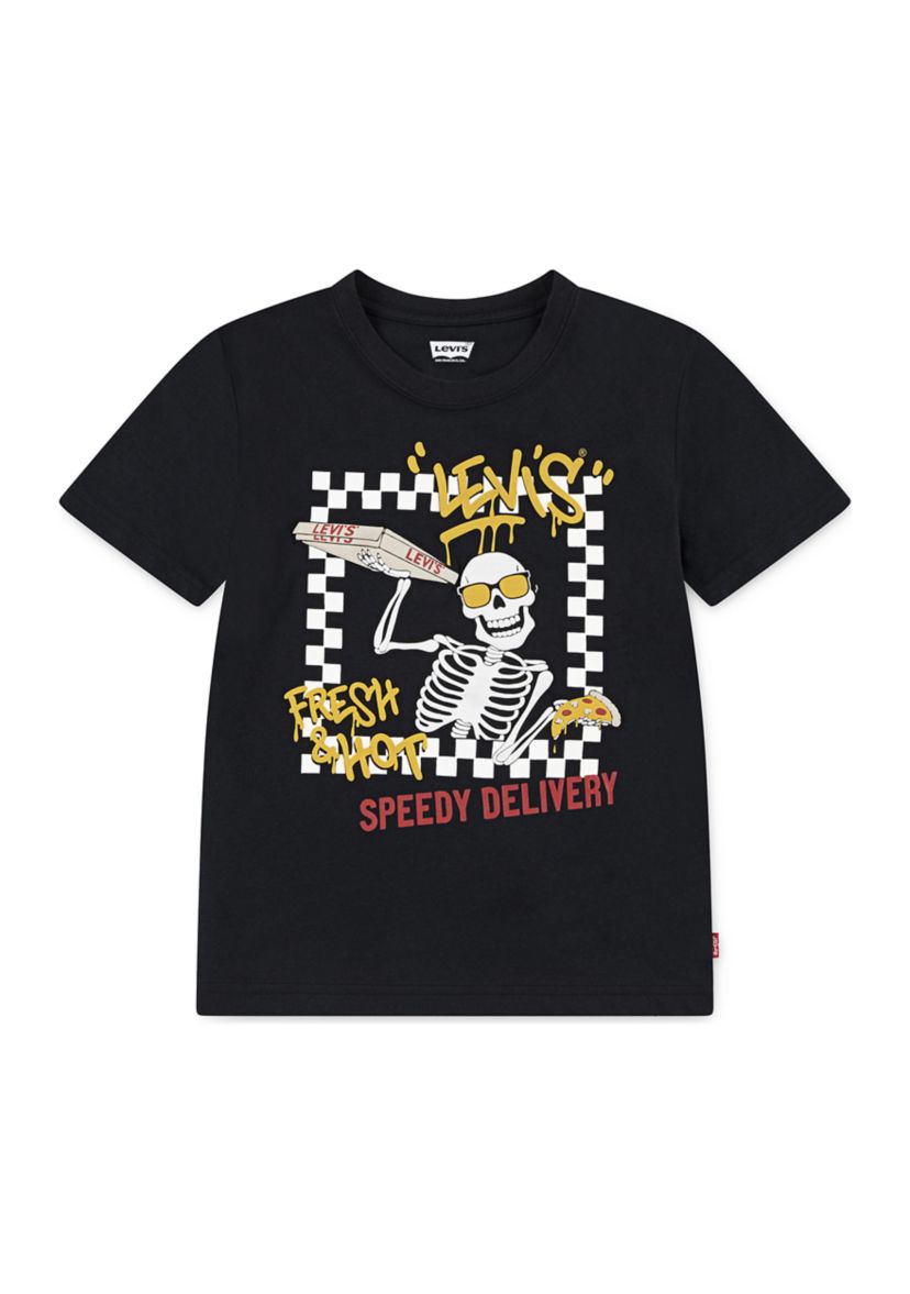 Pizza for All Short Sleeve Graphic T-Shirt 