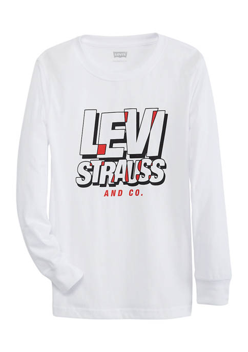 Levi's® Boys 8-20 Long Sleeve Logo Graphic T-Shirt