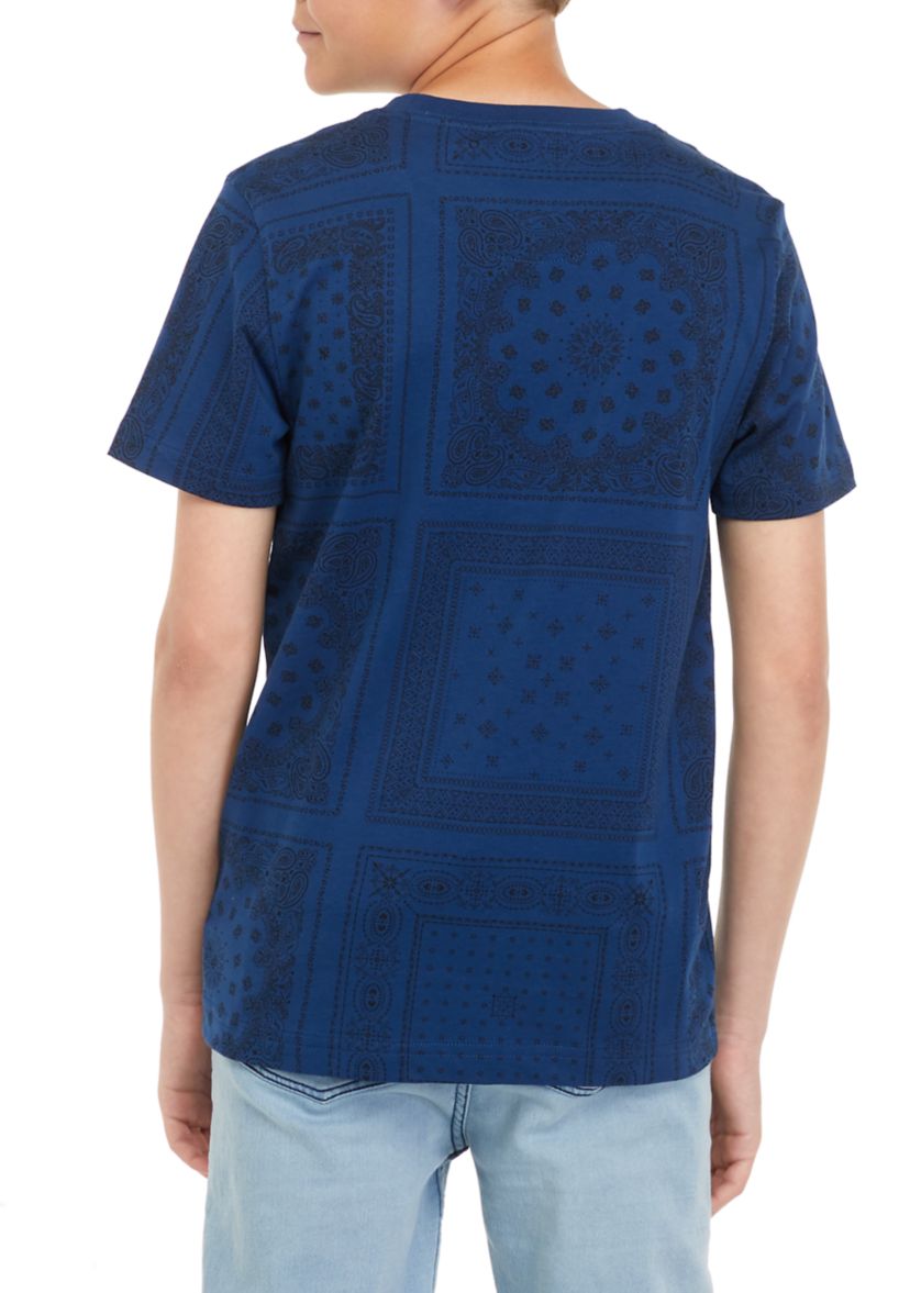 Boys 8-20 Bandana Allover Print T-Shirt 