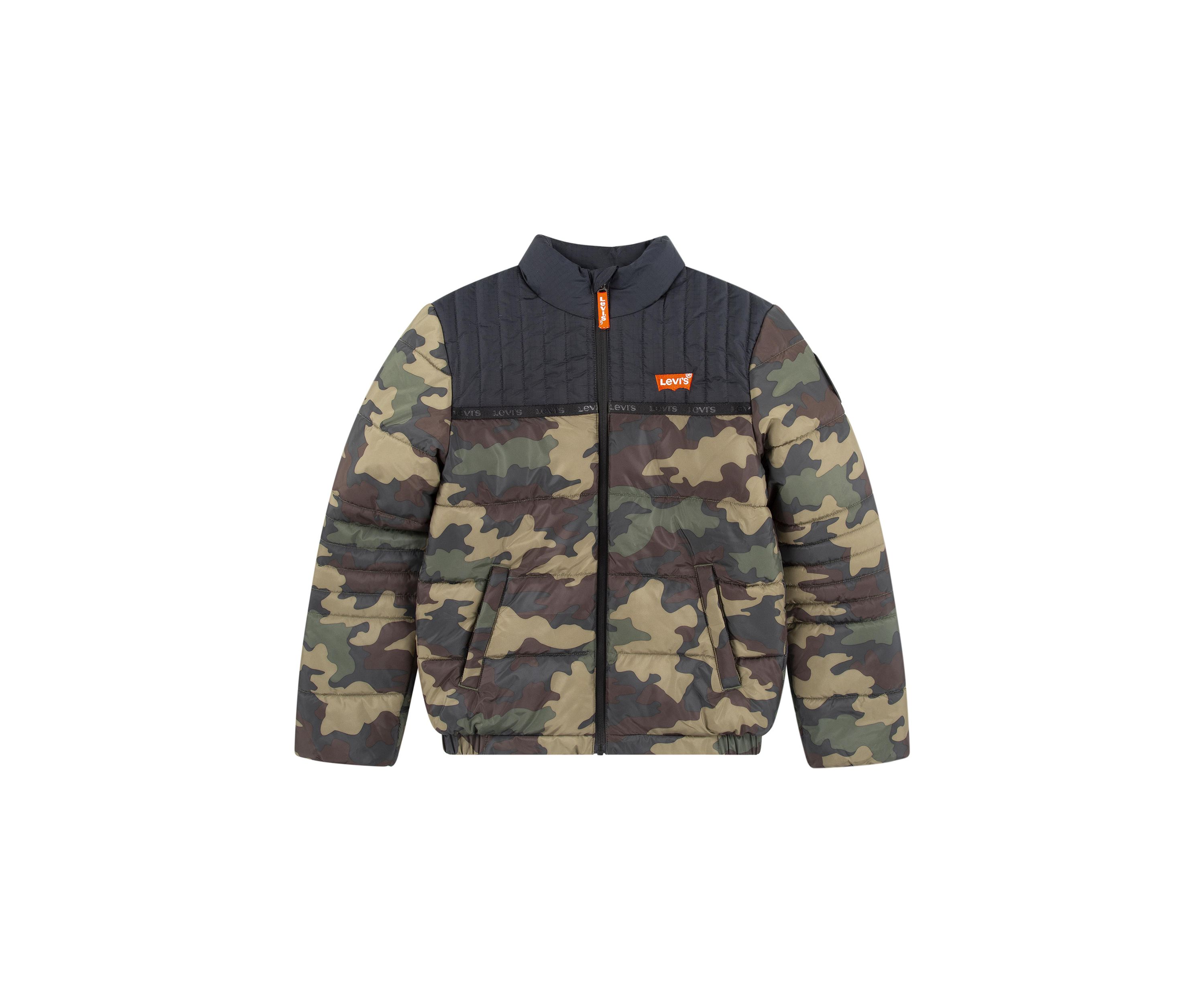 Boys 8-20 Camo Printed Puffer Jacket