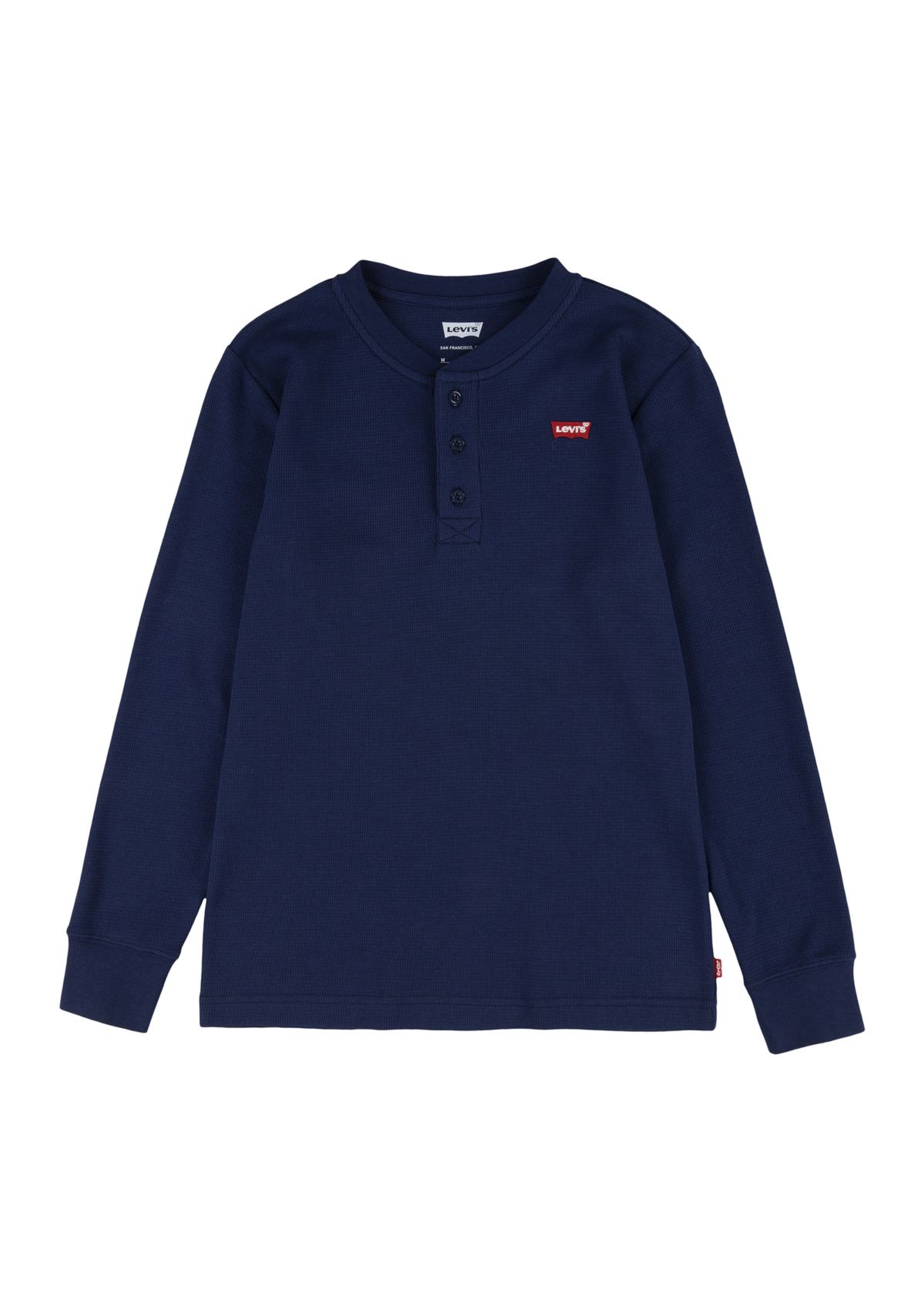 Boys 8-20 Long Sleeve Thermal Henley Knit Top