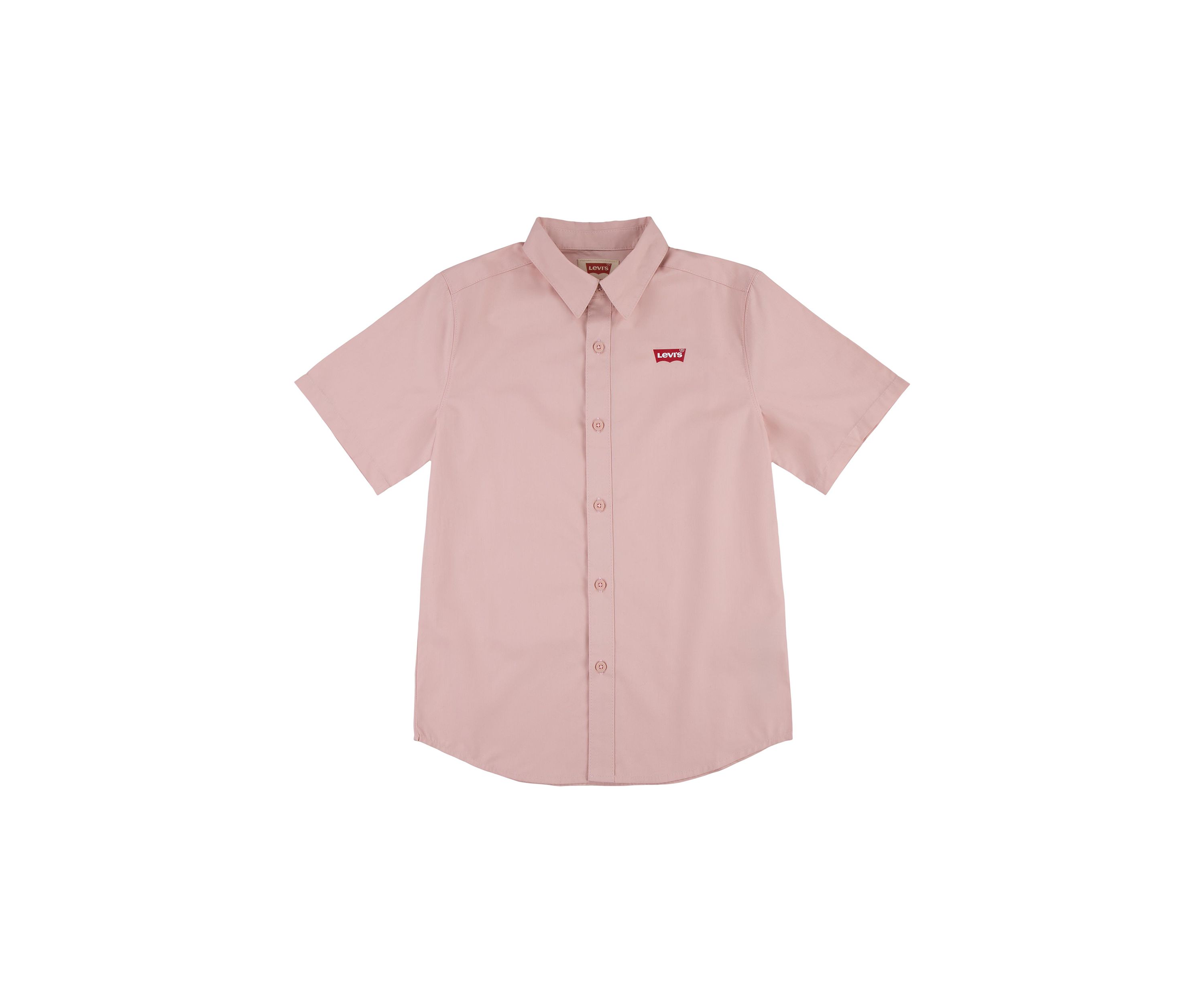 Boys 8-20 Solid Woven Shirt