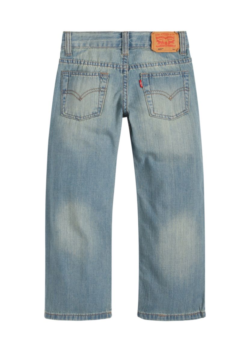 Boys 8-20 505 Husky Regular Blue Jeans