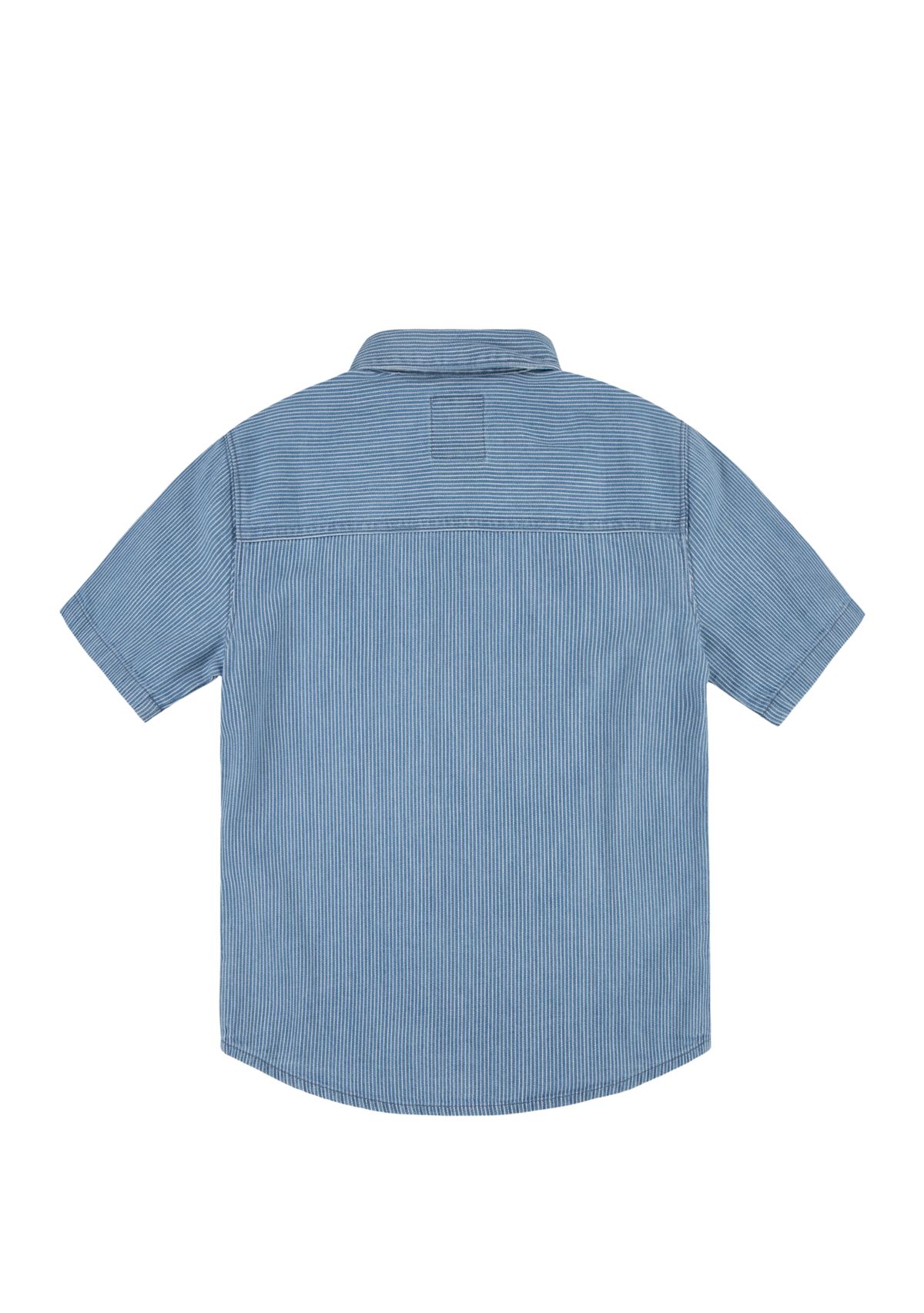 Boys 8-20 All Over Print Button Down Shirt