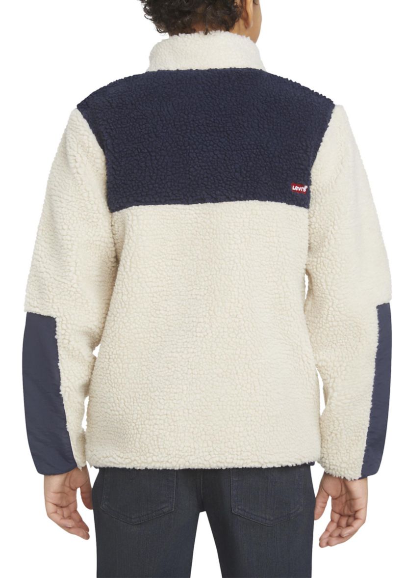 Boys 8-20 Color Blocked Sherpa Jacket