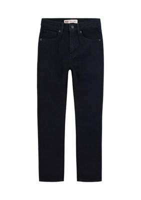 Pull On Skinny Fit Big Boys Pants 8-20 - Dark Wash