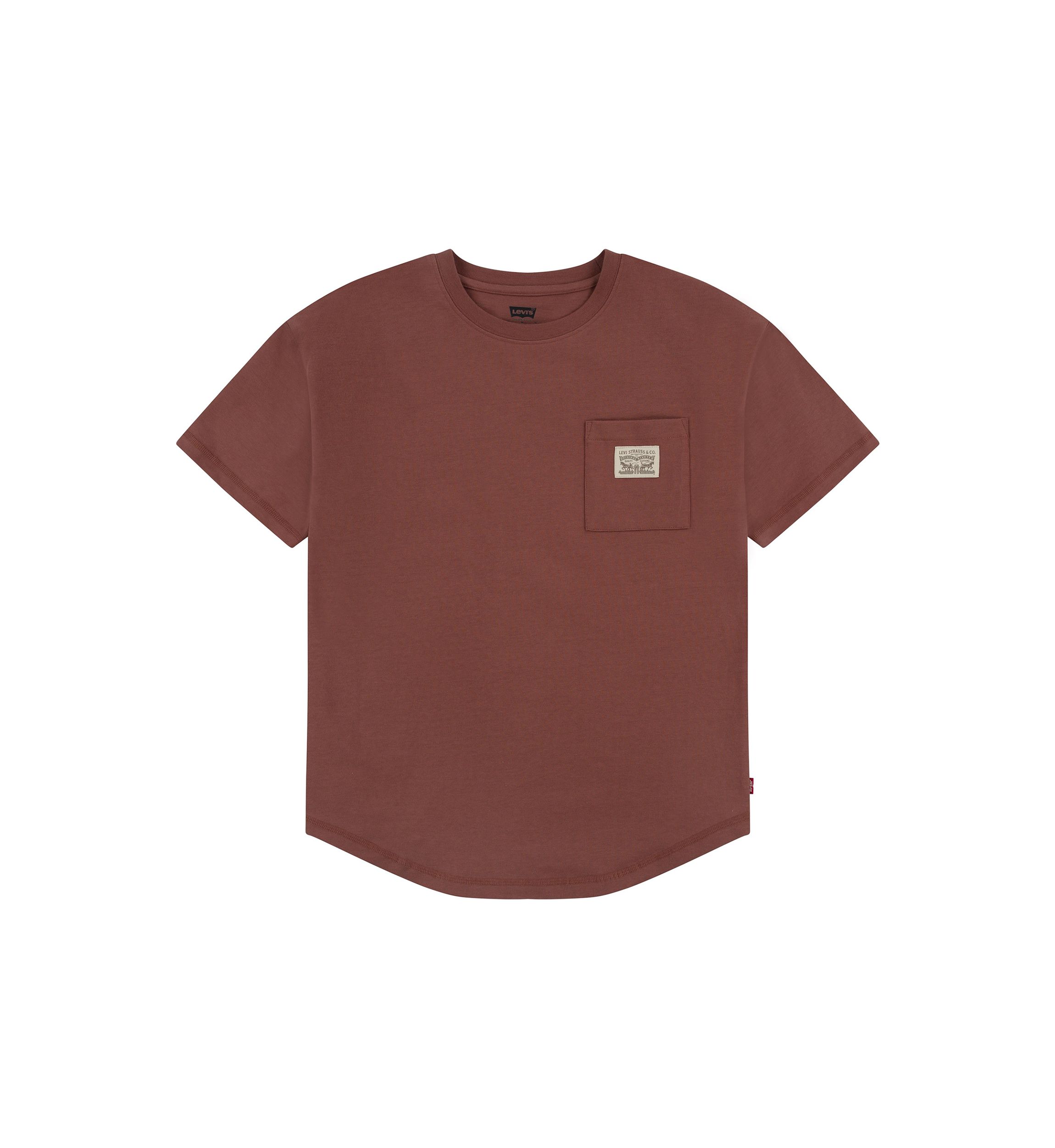 Boys 8-20 Curved Hem Pocket T-Shirt