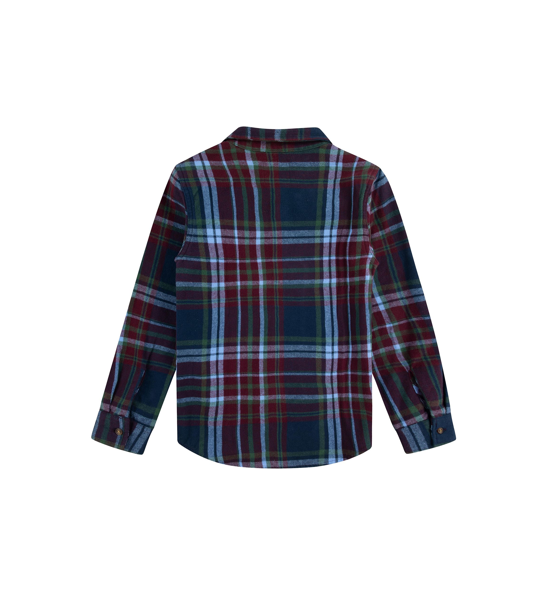 Boys 8-20 Plaid Printed Flannel Shirt