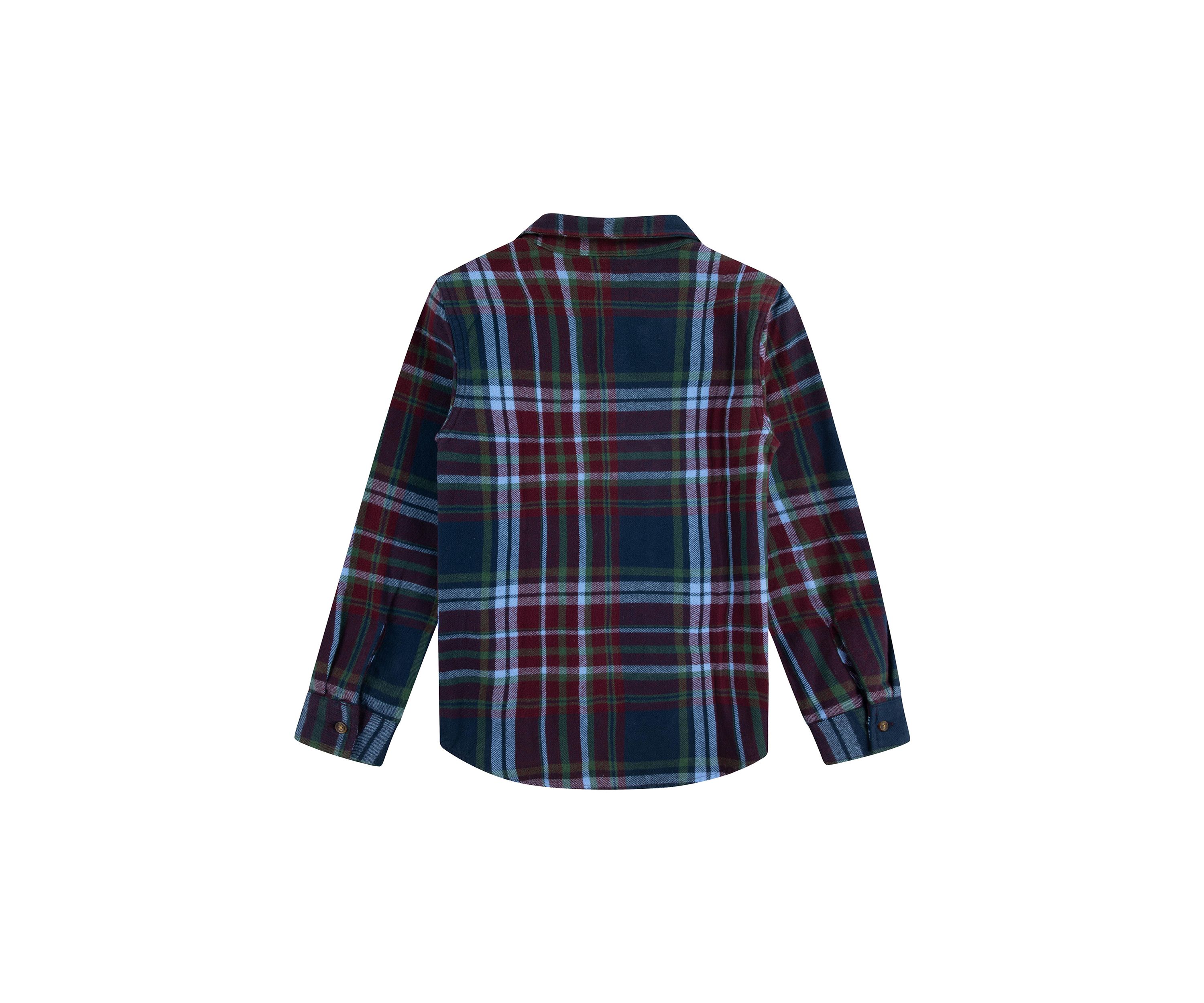 Boys 8-20 Plaid Printed Flannel Shirt