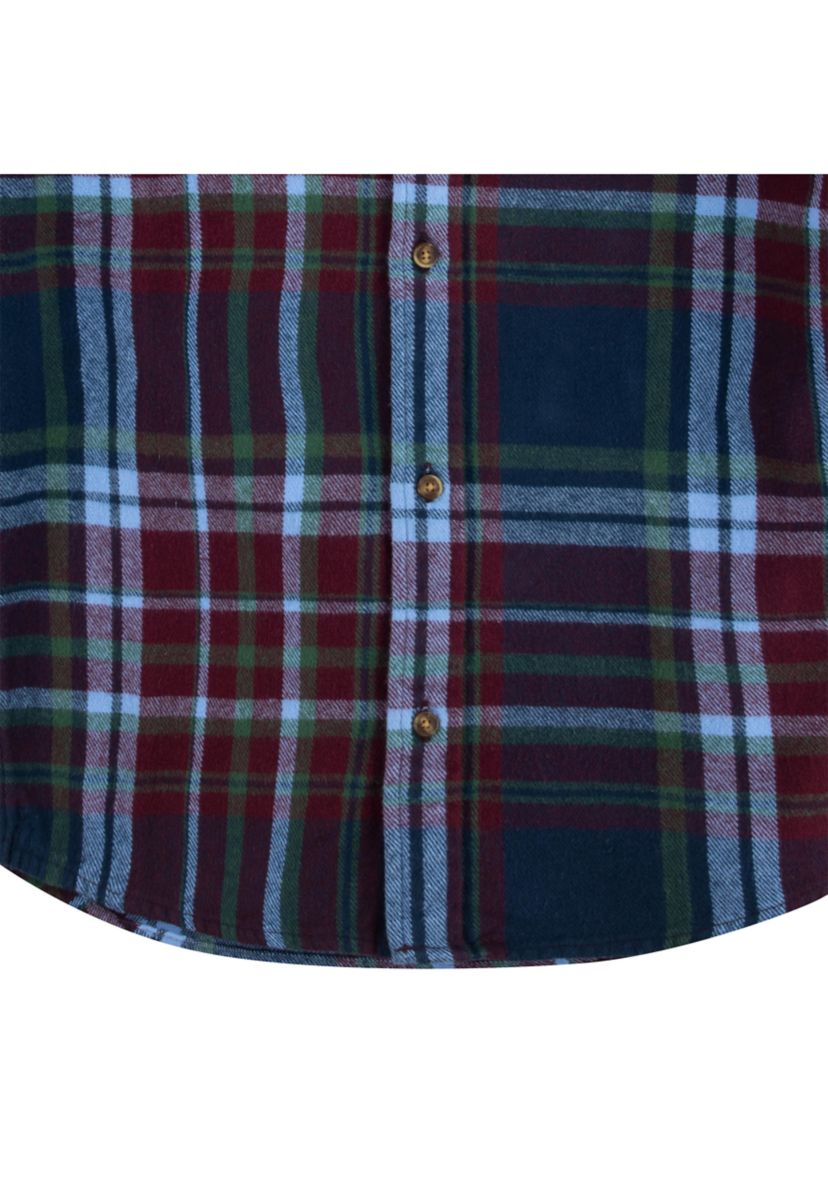 Boys 8-20 Plaid Printed Flannel Shirt