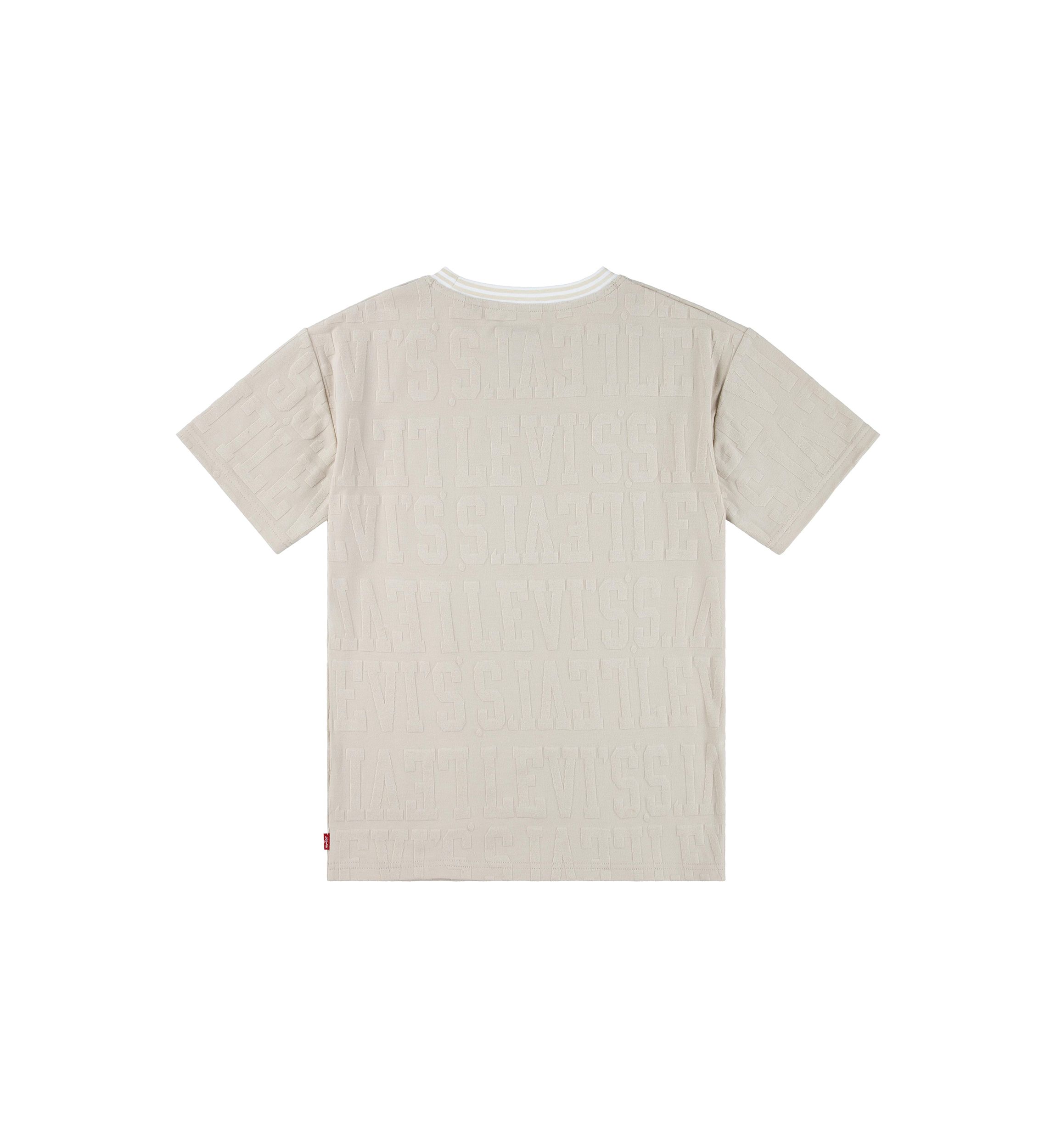 Boys 8-20 Branded Short Sleeve Jacquard T-Shirt