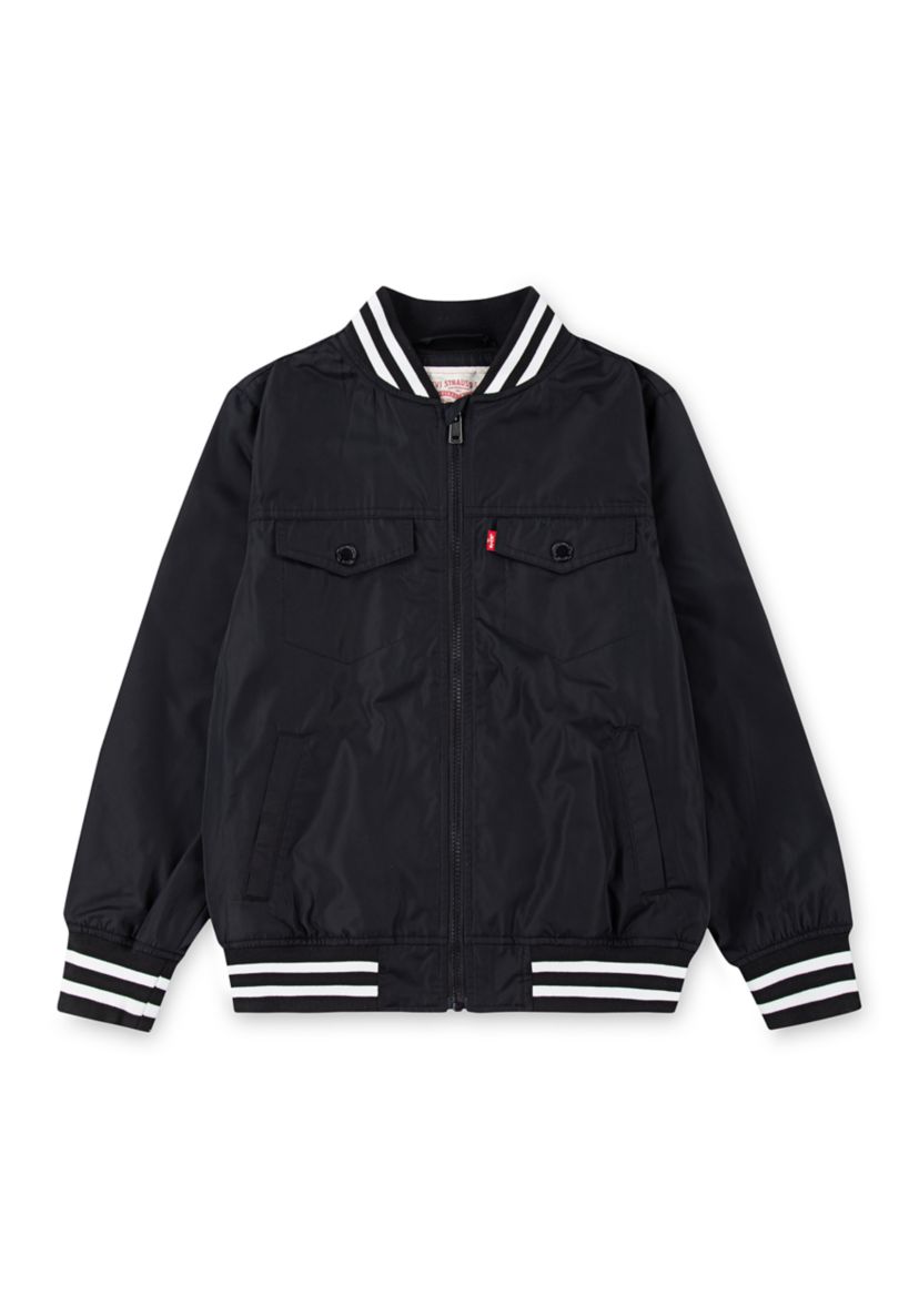 Boys 8-20 Short Sleeve Lined Bomber Jacket 