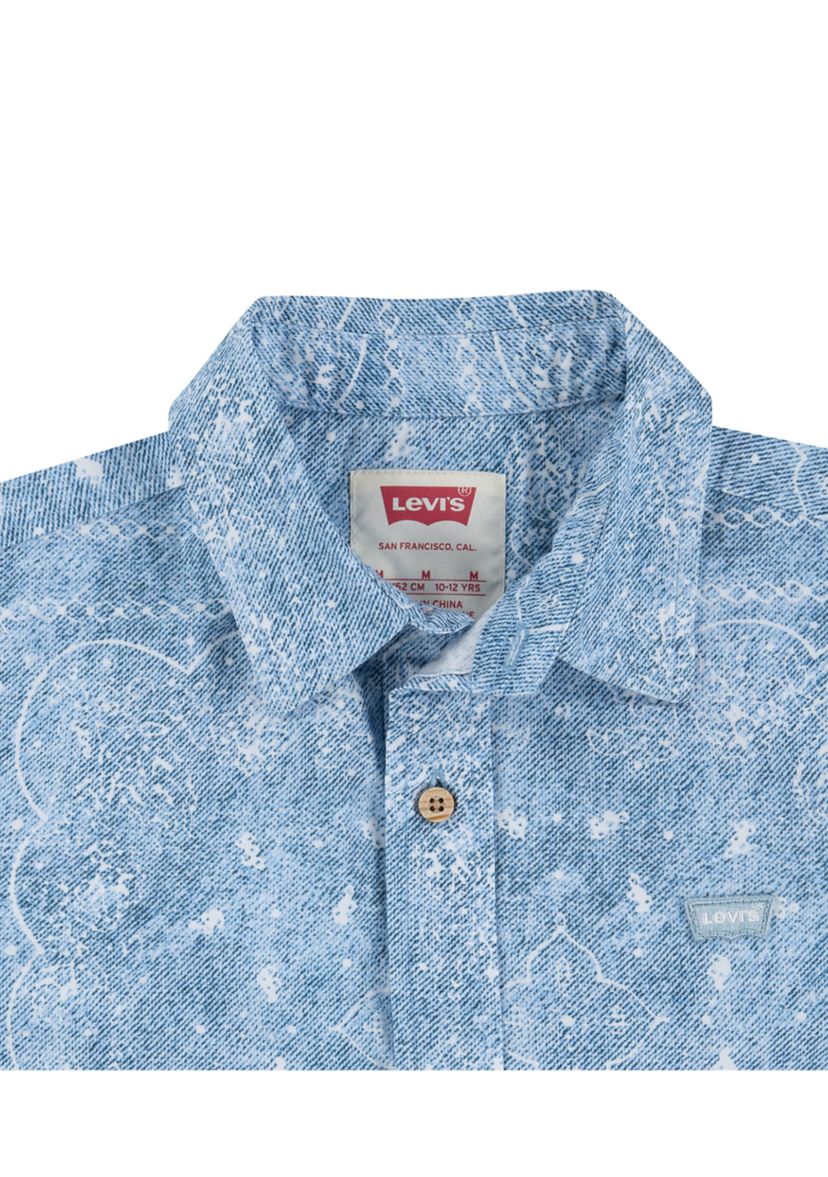 Boys 8-20 Jacquard  Woven Shirt 