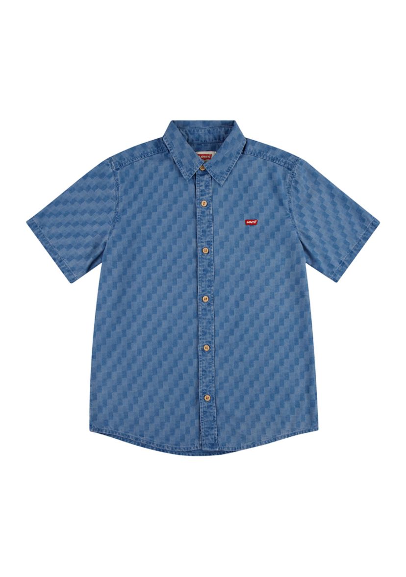 Boys 8-20 Printed Cotton Shirt 