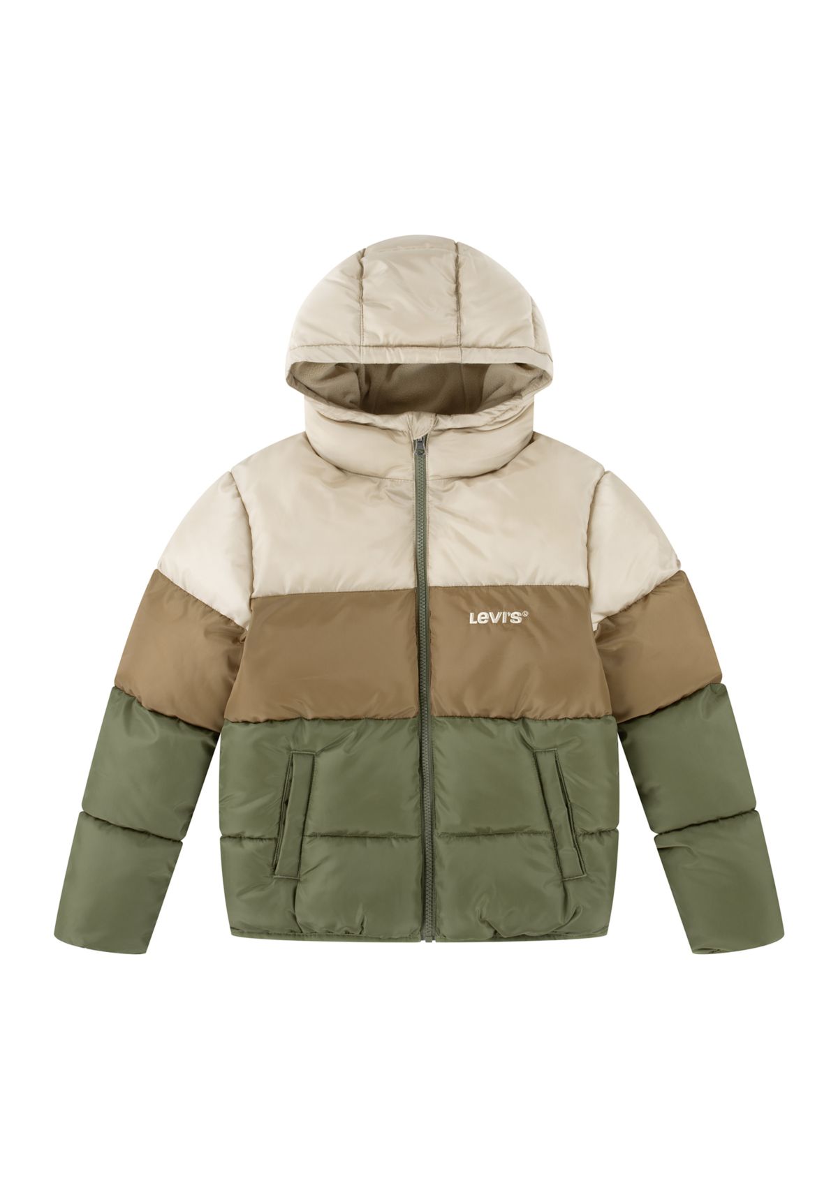 Boys 8-20 Color Blocked Puffer Coat 