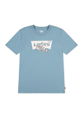Levi's Boys 8-20 Bucking Batwing Short Sleeve Graphic T-Shirt, Large