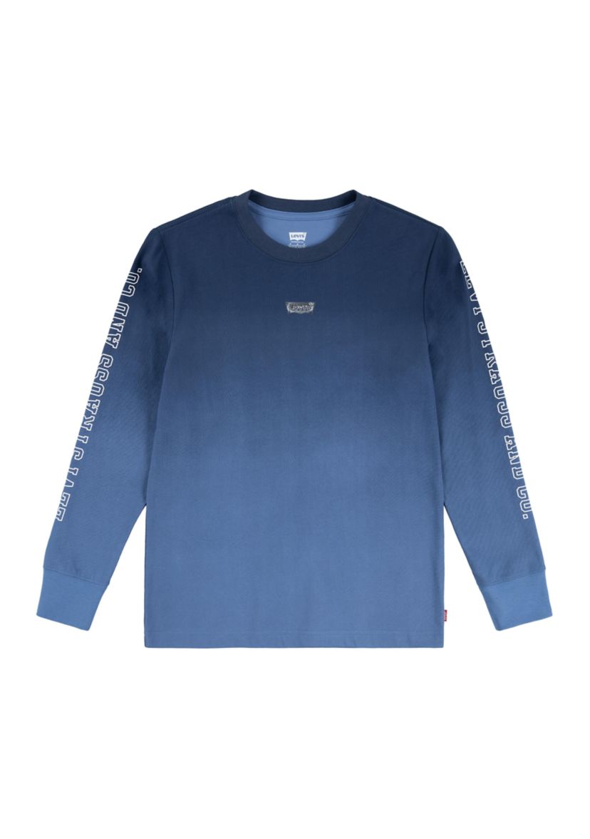 Boys 8-20 Ombré Metallic Logo Batwing T-Shirt