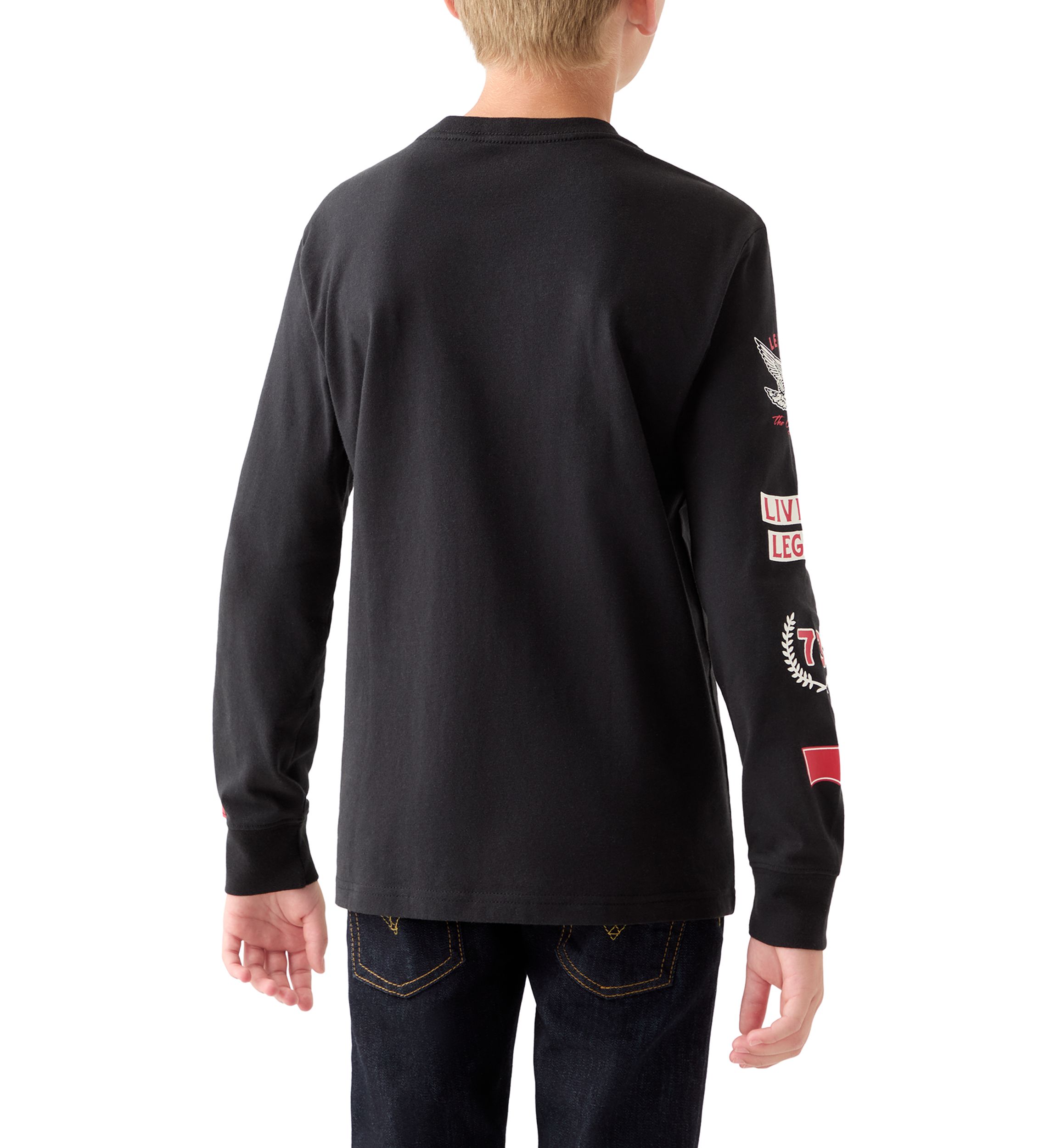 Boys 8-20 Racing Stripe Long Sleeve T-Shirt