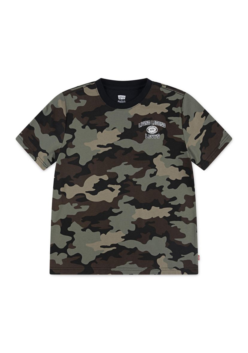 Boys 4-7 Short Sleeve Camouflage T-Shirt 
