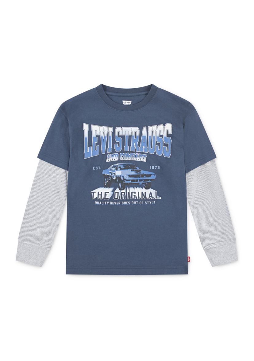 Boys 8-20 Muscle Car 2Fer Graphic T-Shirt