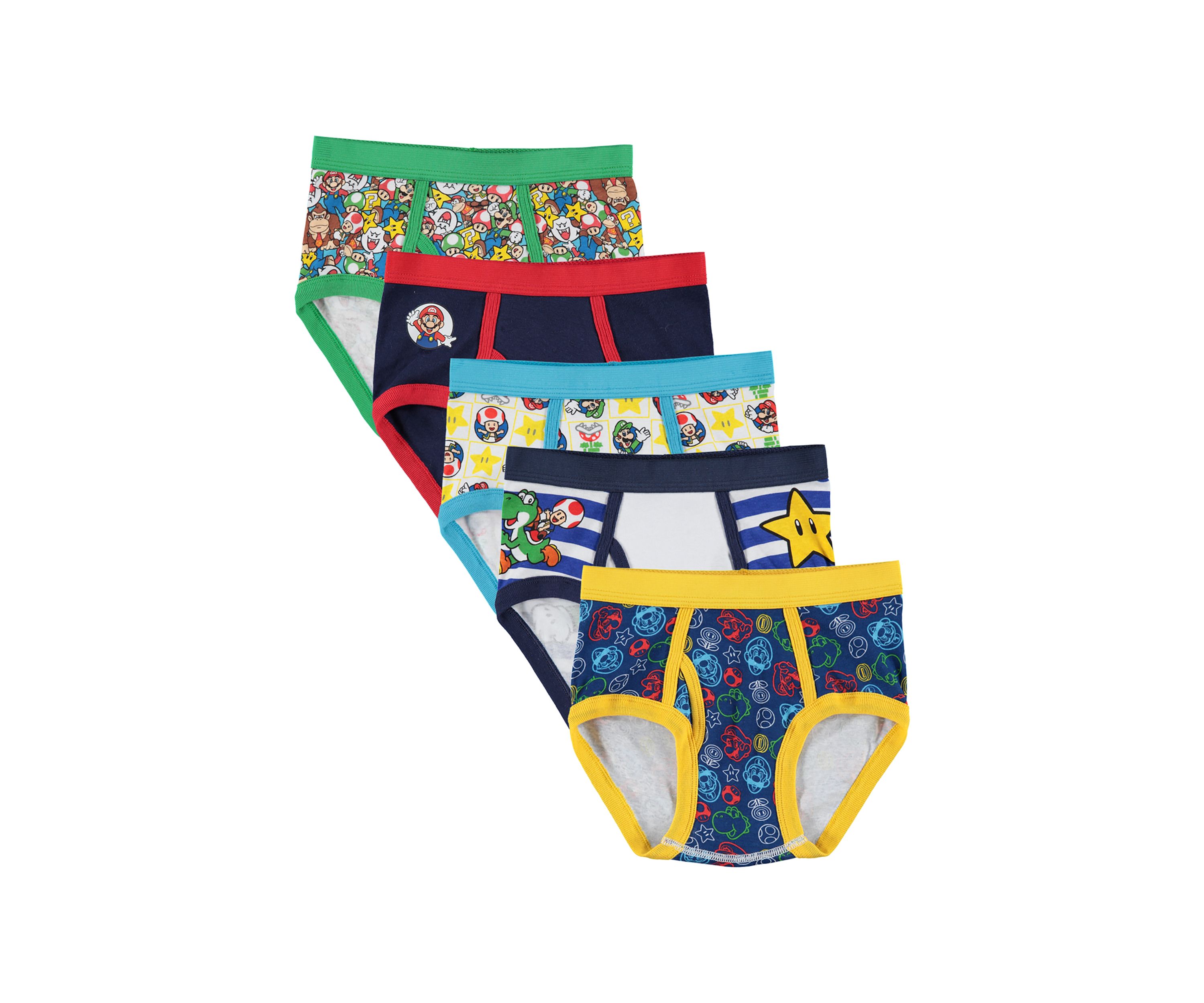 Boys 4-7 Mario Underwear - 5 Pack